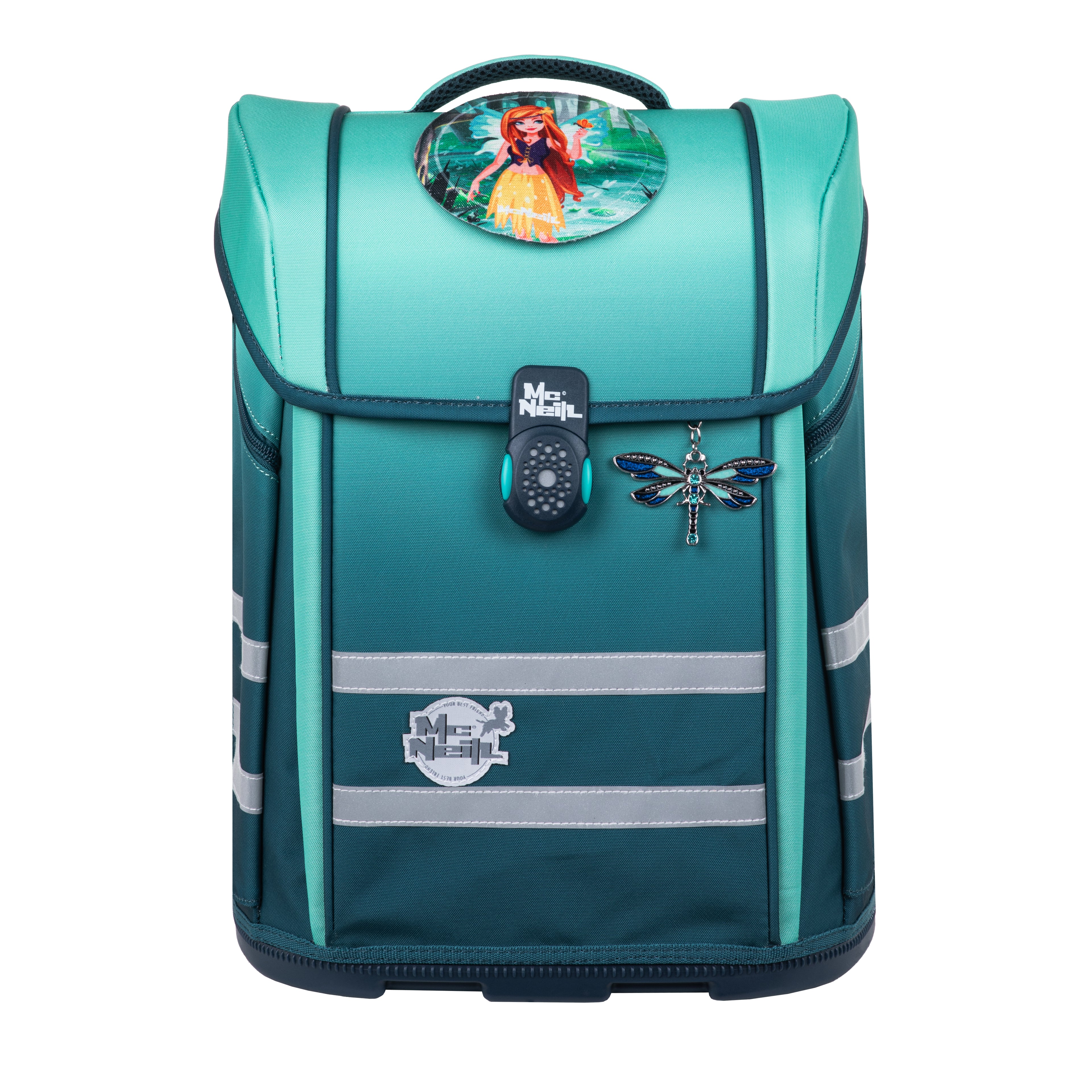 McNeill Perfecto Schulranzen-Set, Gradient Blue Lagoon