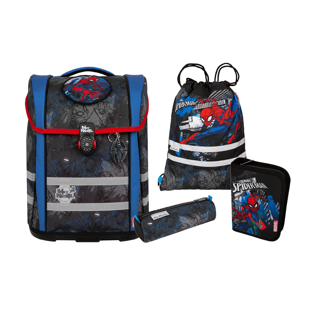 McNeill Perfecto Schulranzen-Set, Spider Man