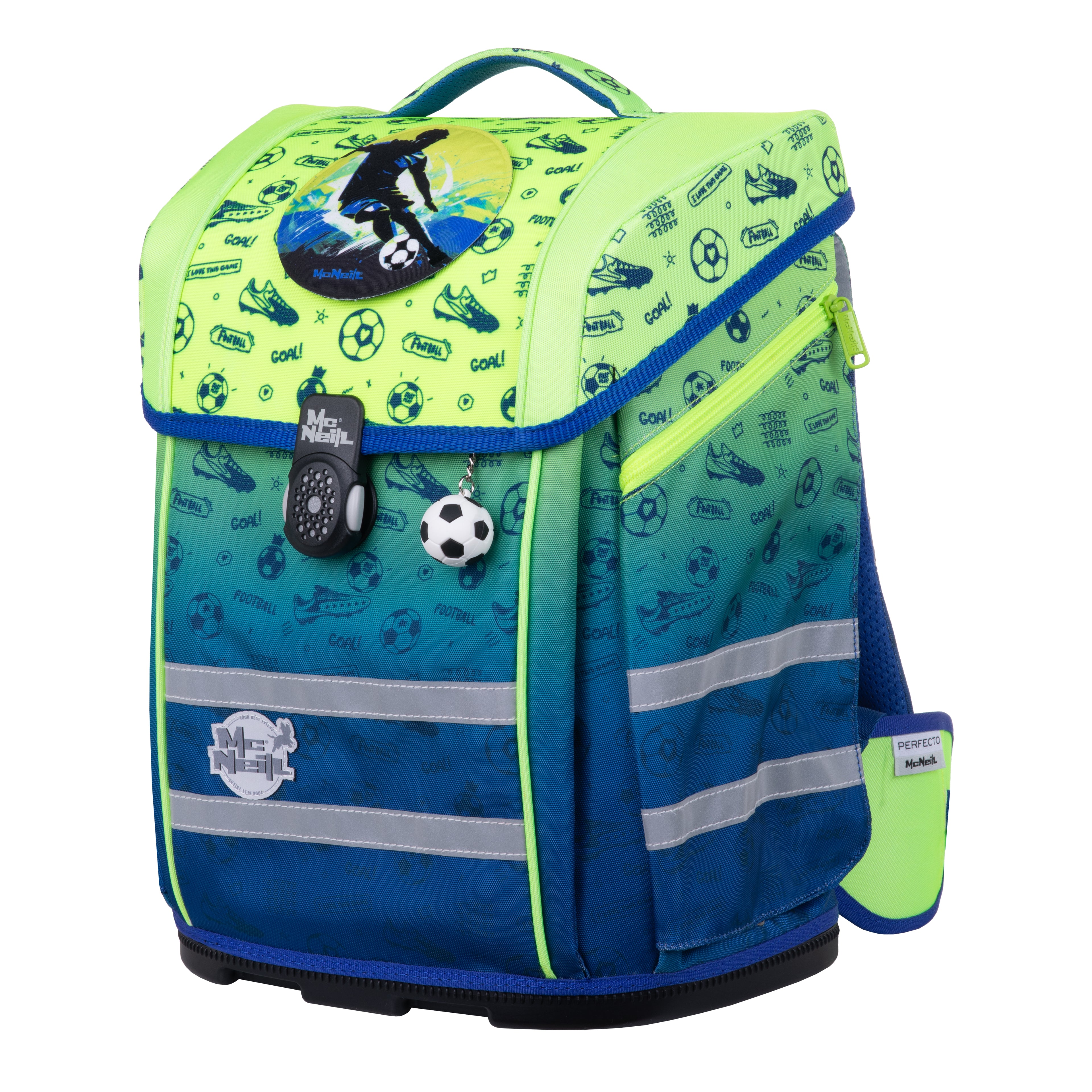 McNeill Perfecto Schulranzen-Set, Football 2T