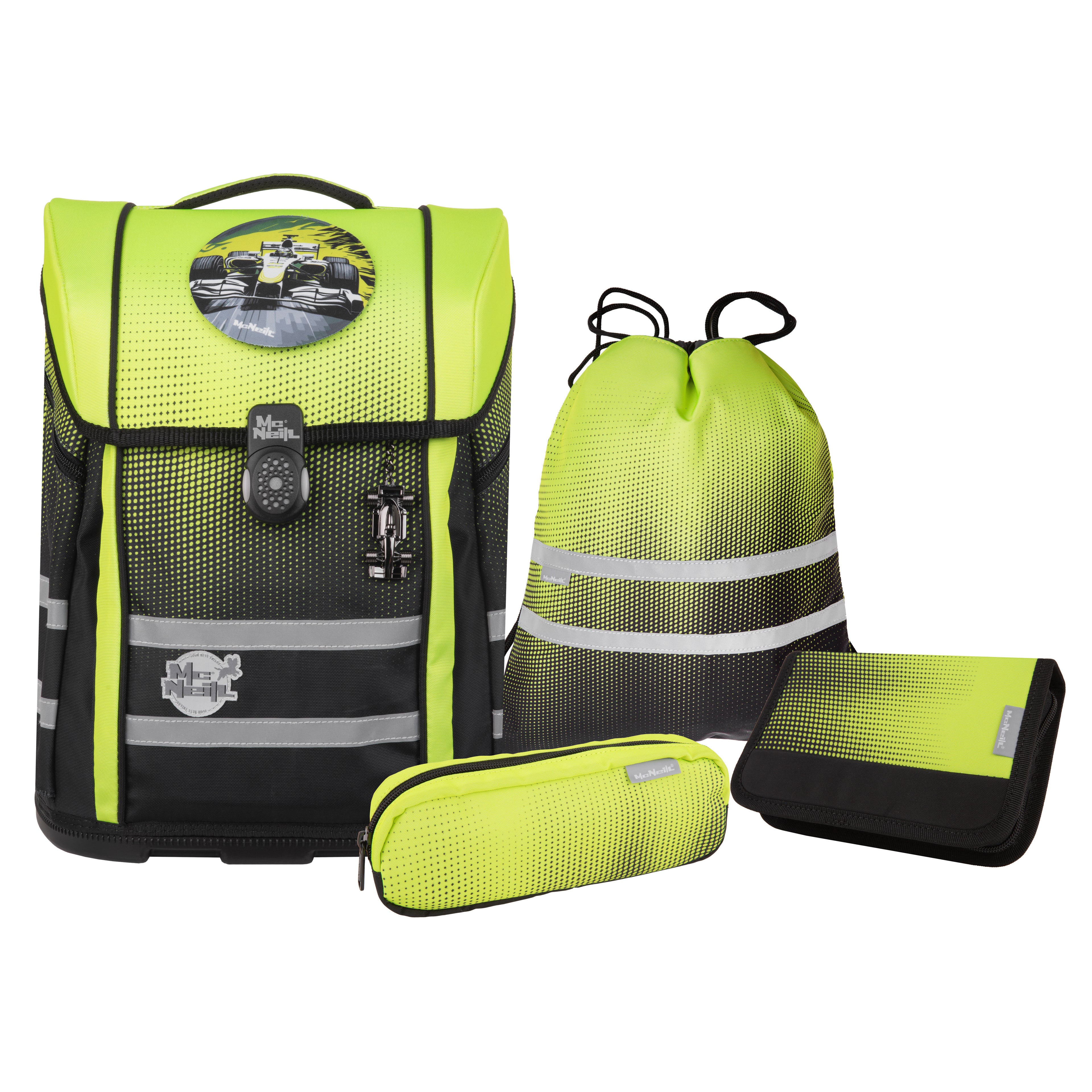 McNeill Perfecto Schulranzen-Set, Gradient Lemon