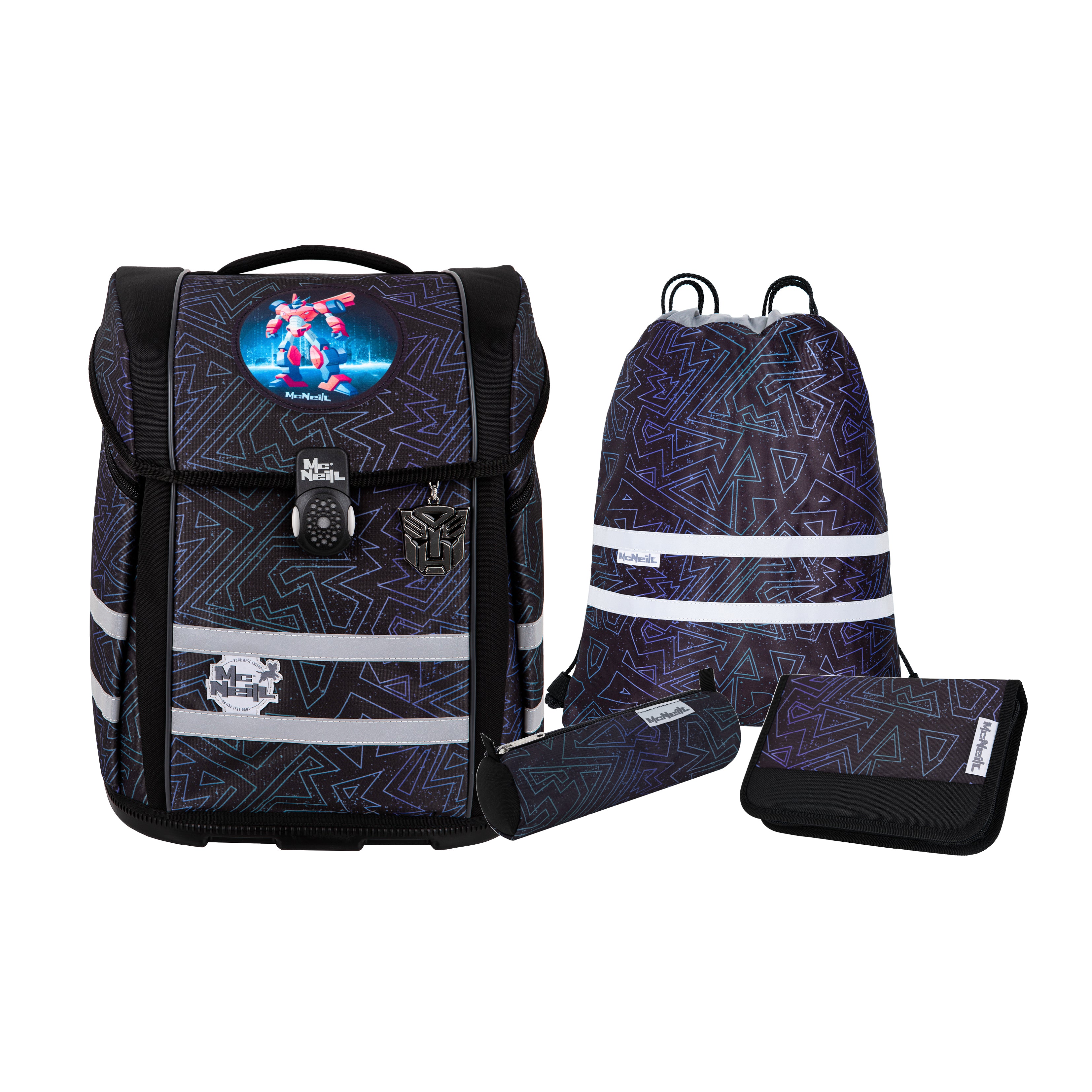McNeill Perfecto Schulranzen-Set, Tron