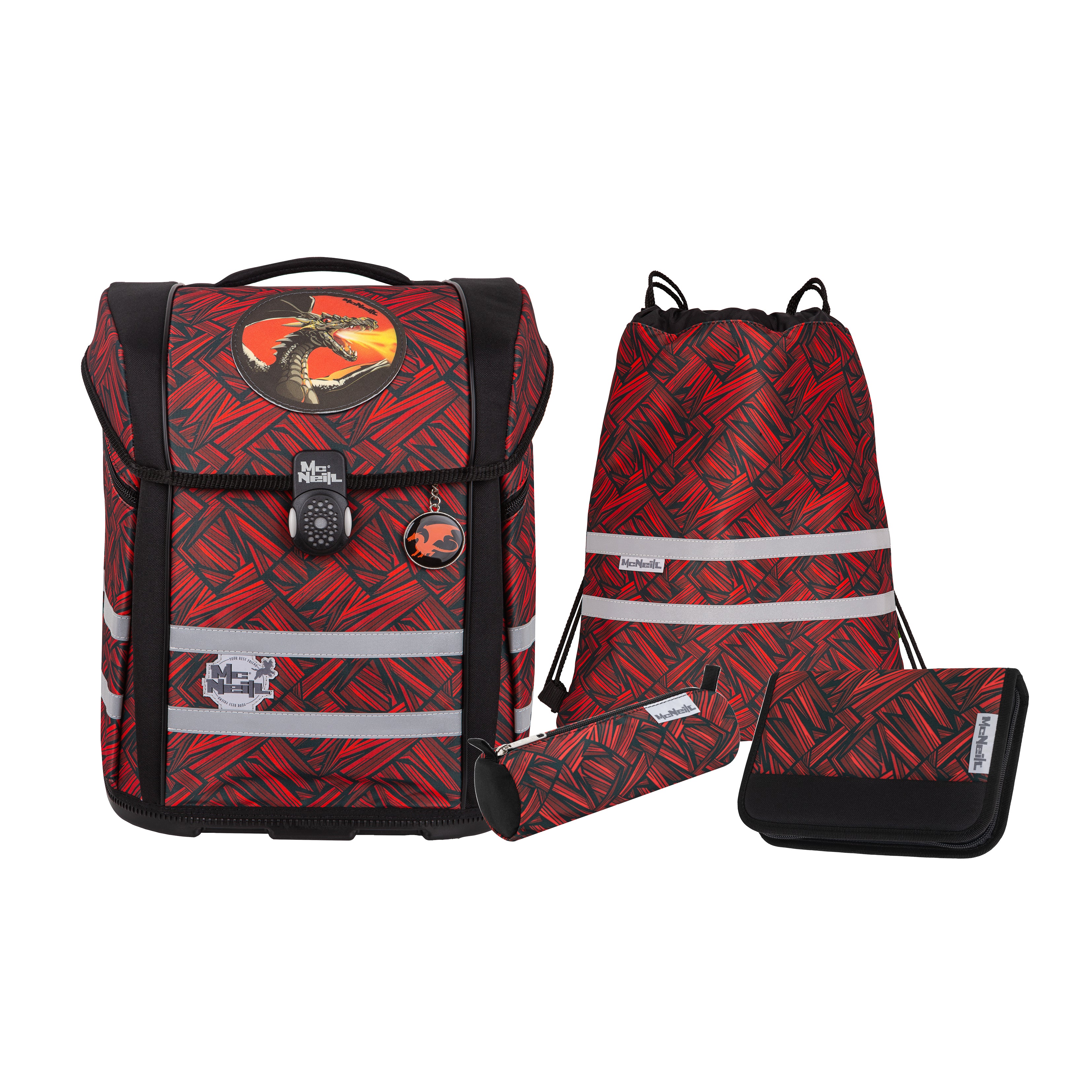 McNeill Perfecto Schulranzen-Set, Zack