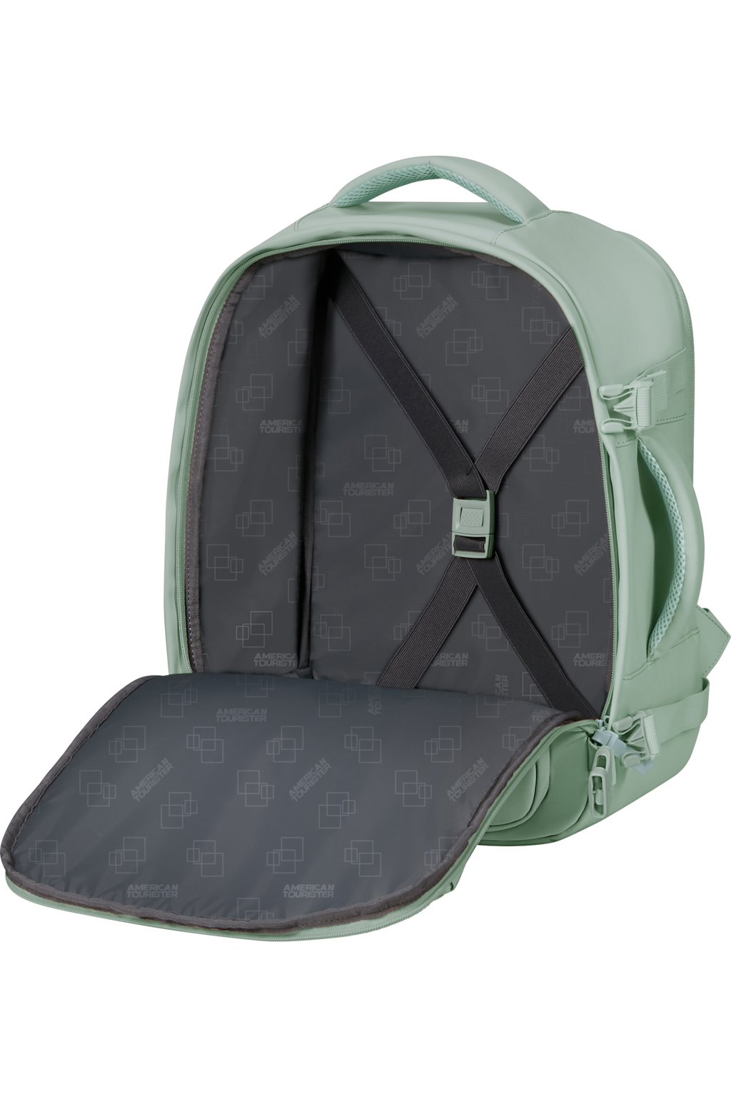 American Tourister TAKE2CABIN Rucksack S, Iceberg Green – Produktansicht 3
