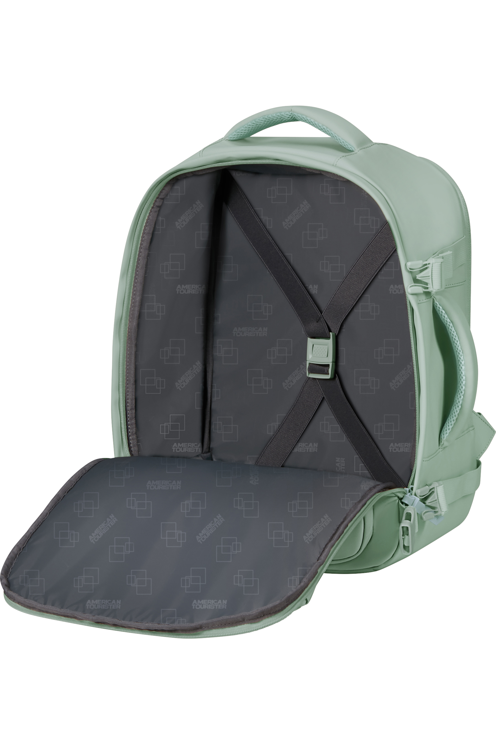 American Tourister TAKE2CABIN Rucksack S, Iceberg Green – Produktansicht 3