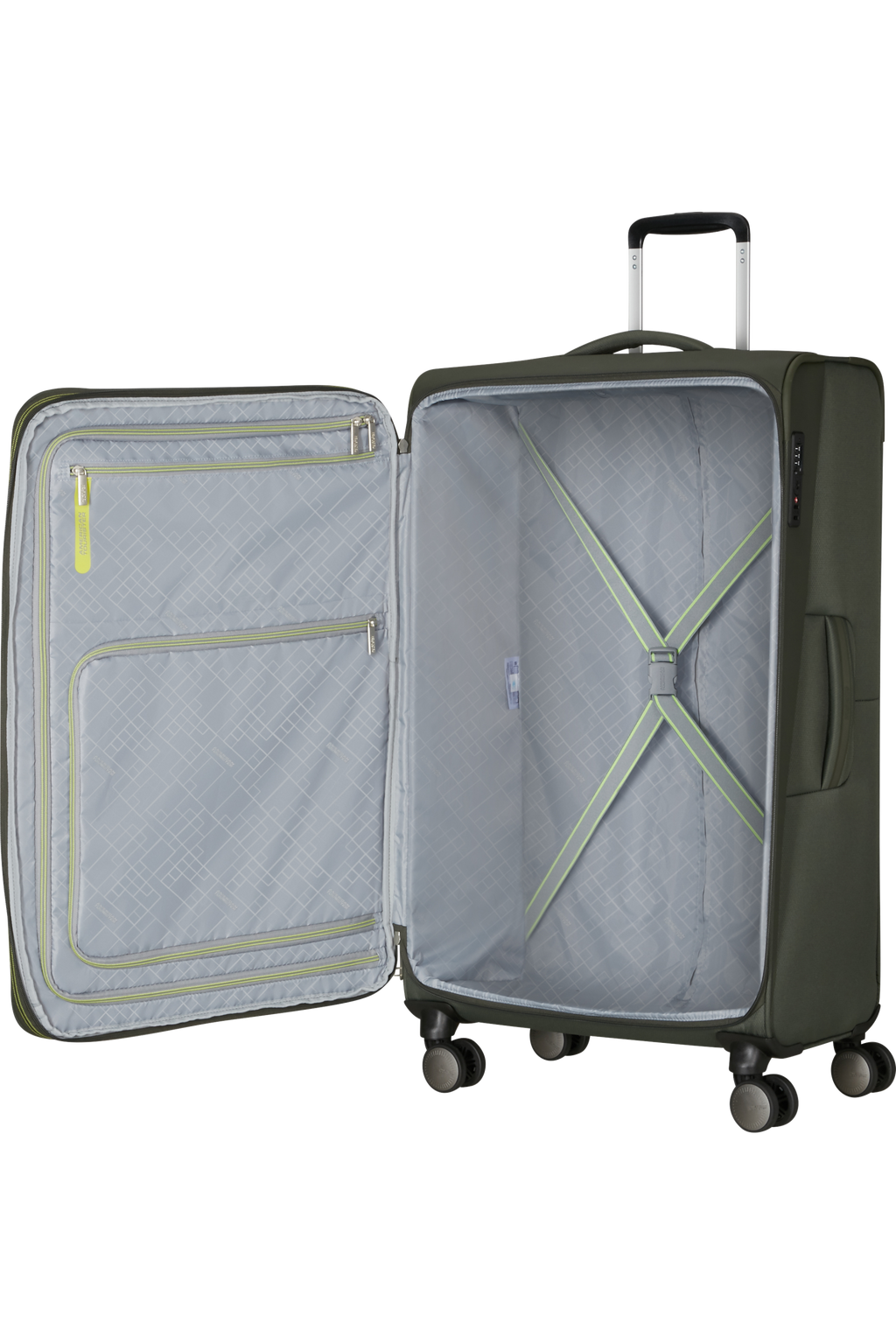 American Tourister WANDERLITE Trolley L, Dark Khaki – Produktansicht 3