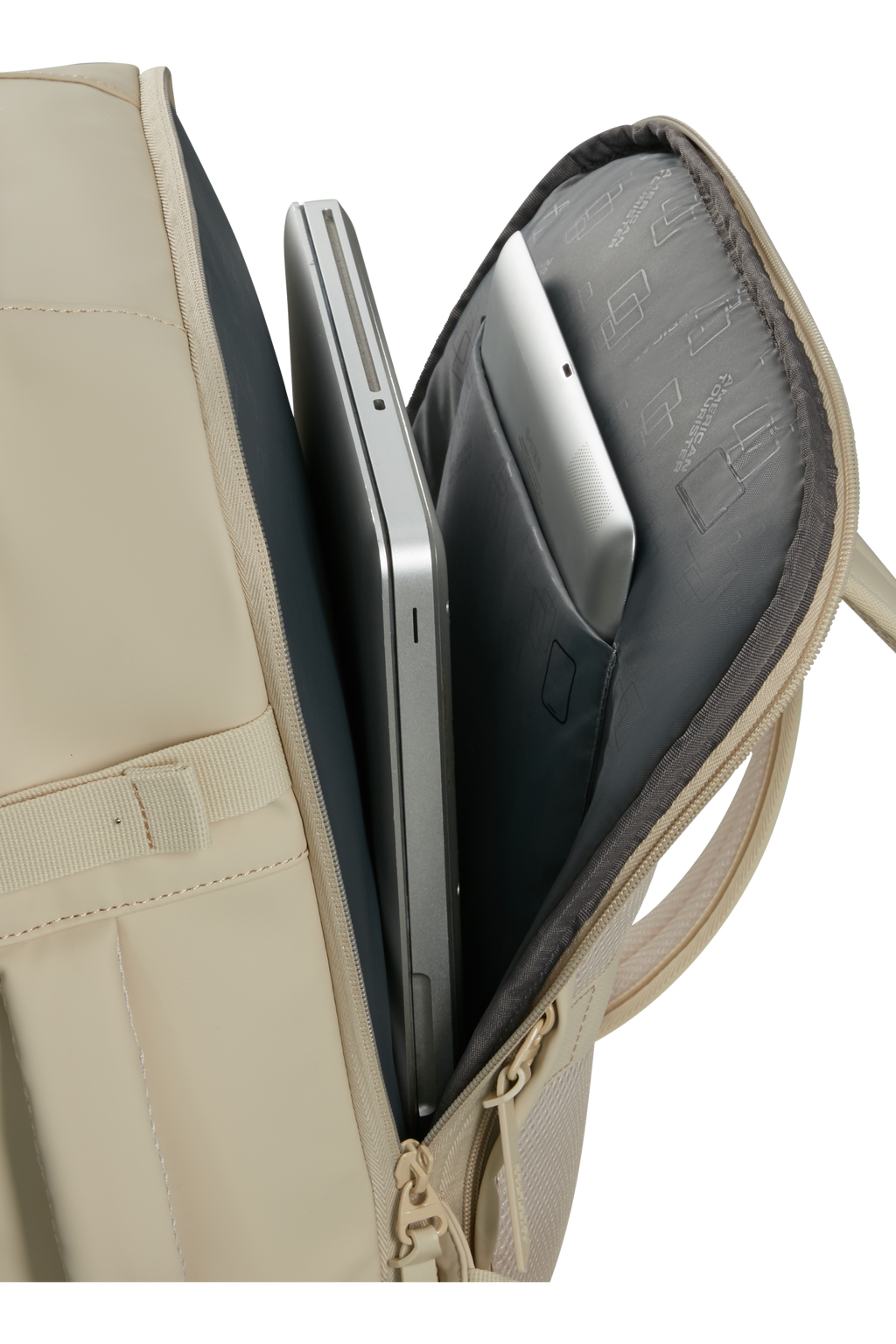 American Tourister TAKE2CABIN Rucksack S, Beige – Produktansicht 5