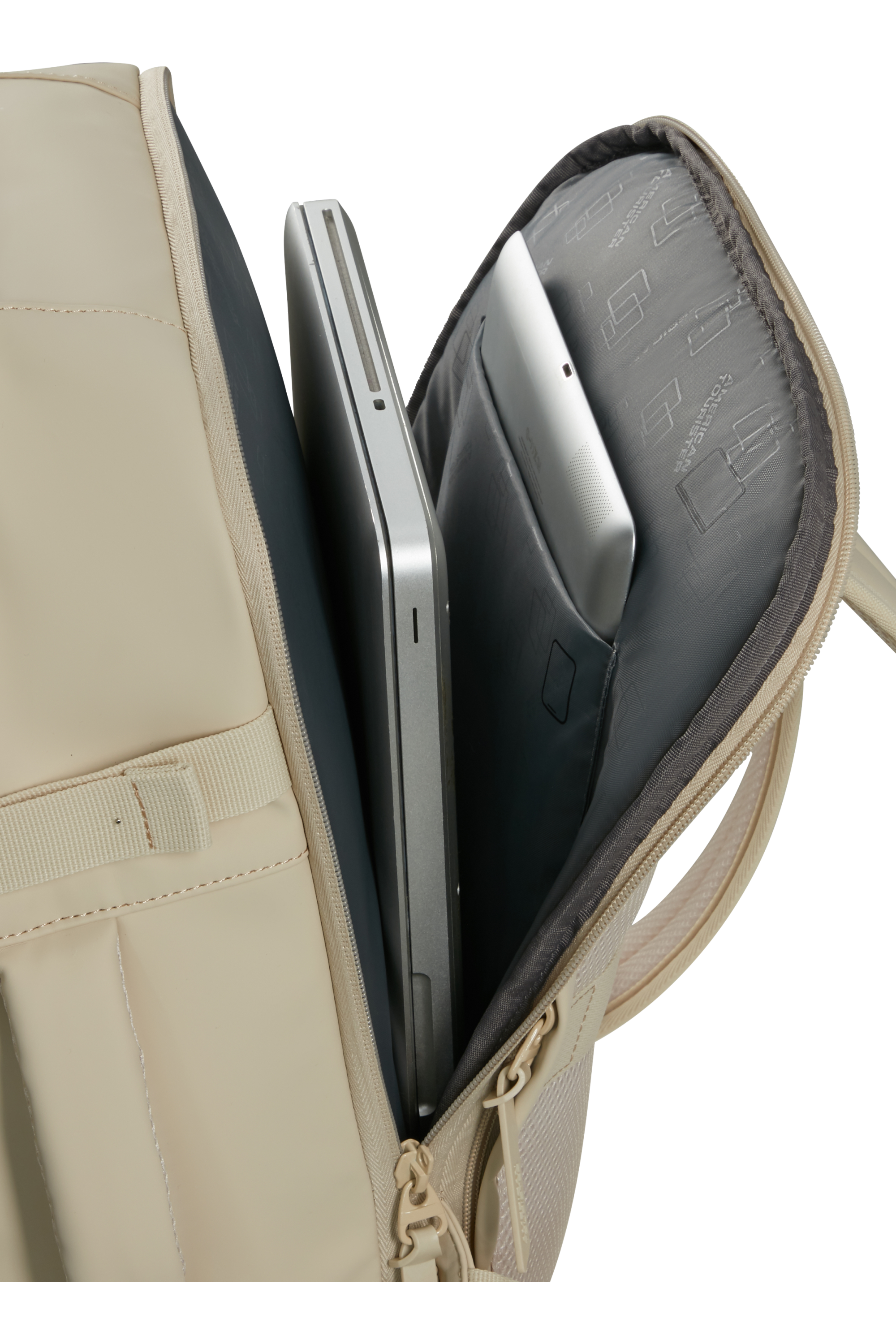 American Tourister TAKE2CABIN Rucksack S, Beige – Produktansicht 5