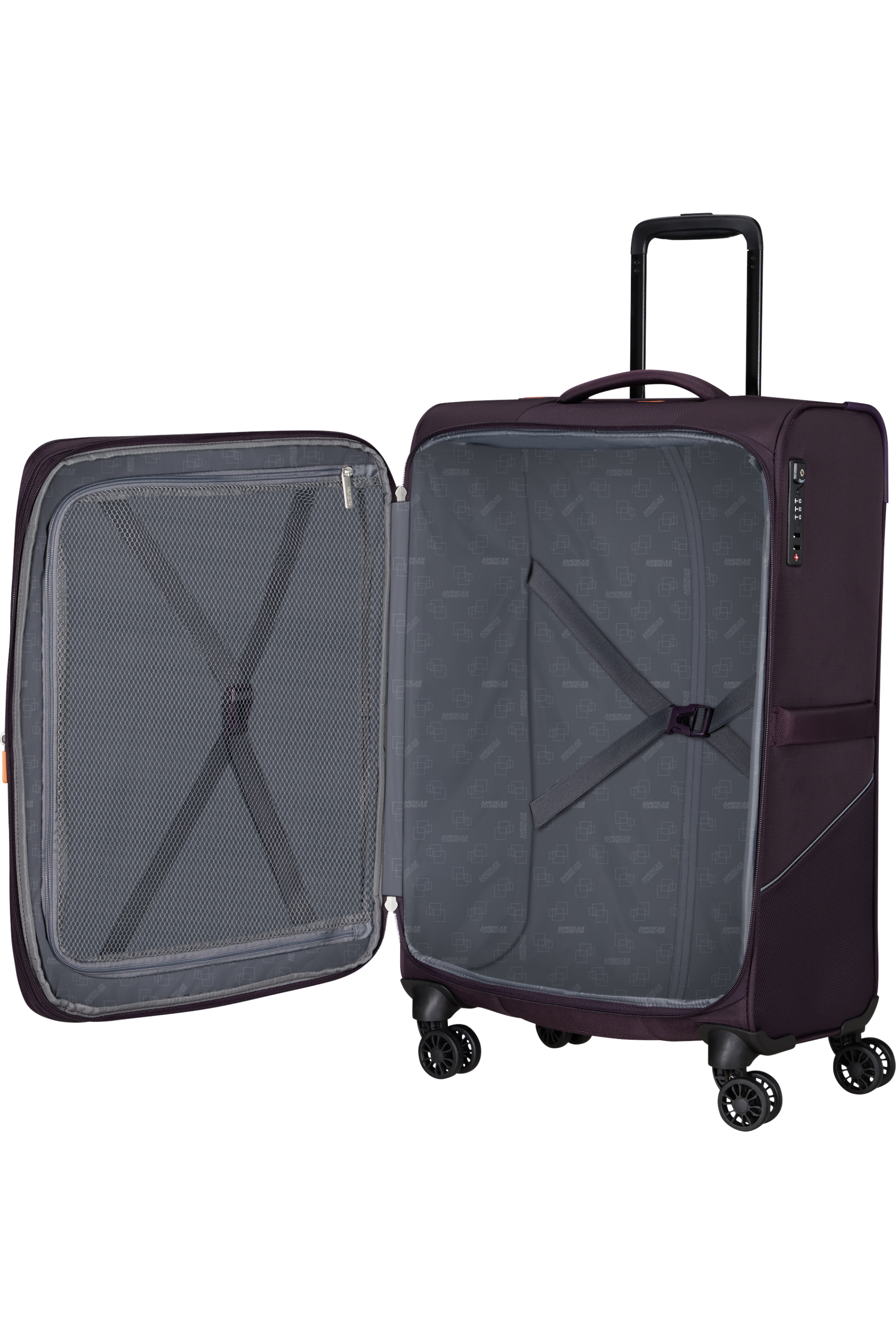 American Tourister SUMMERRIDE Trolley M, Dark Plum – Produktansicht 3