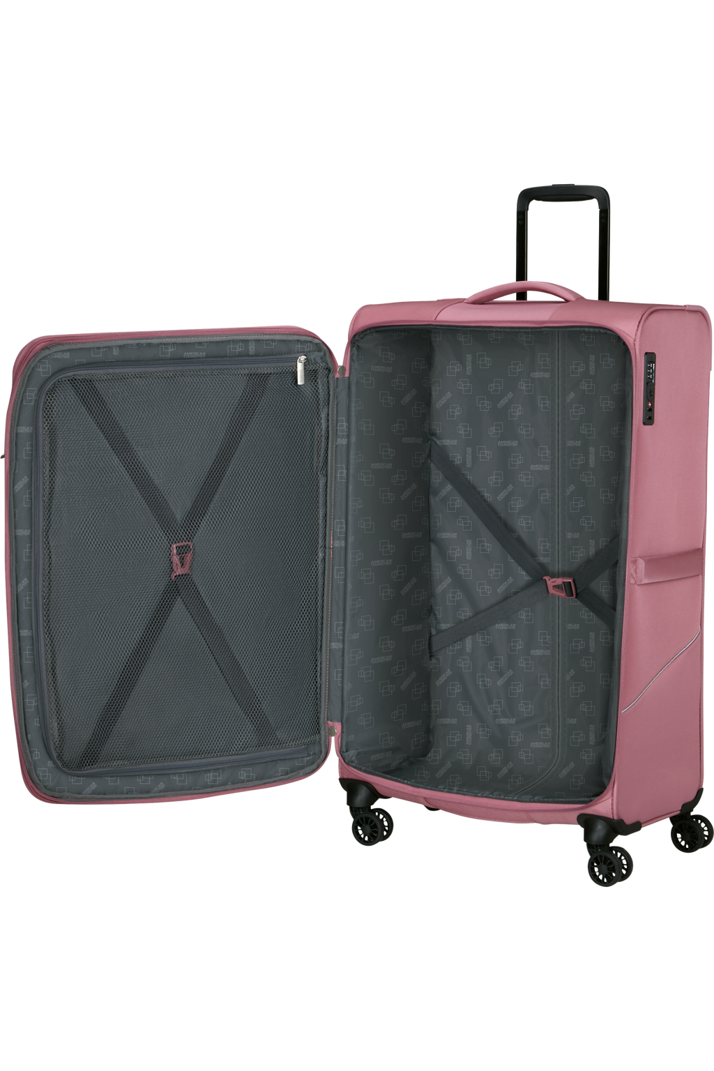 American Tourister SUMMERRIDE Trolley XL, Lilas Pink – Produktansicht 3