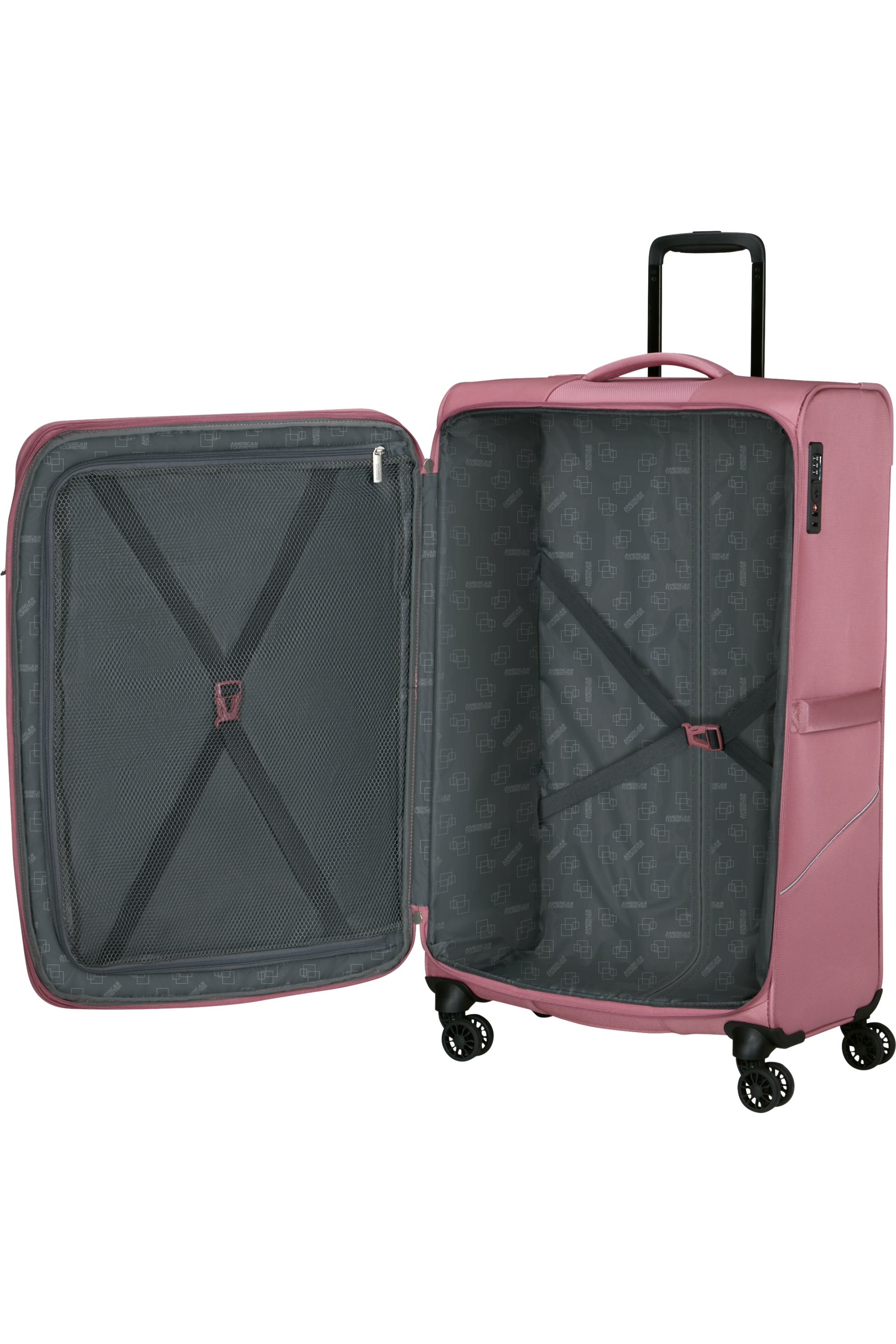 American Tourister SUMMERRIDE Trolley XL, Lilas Pink – Produktansicht 3