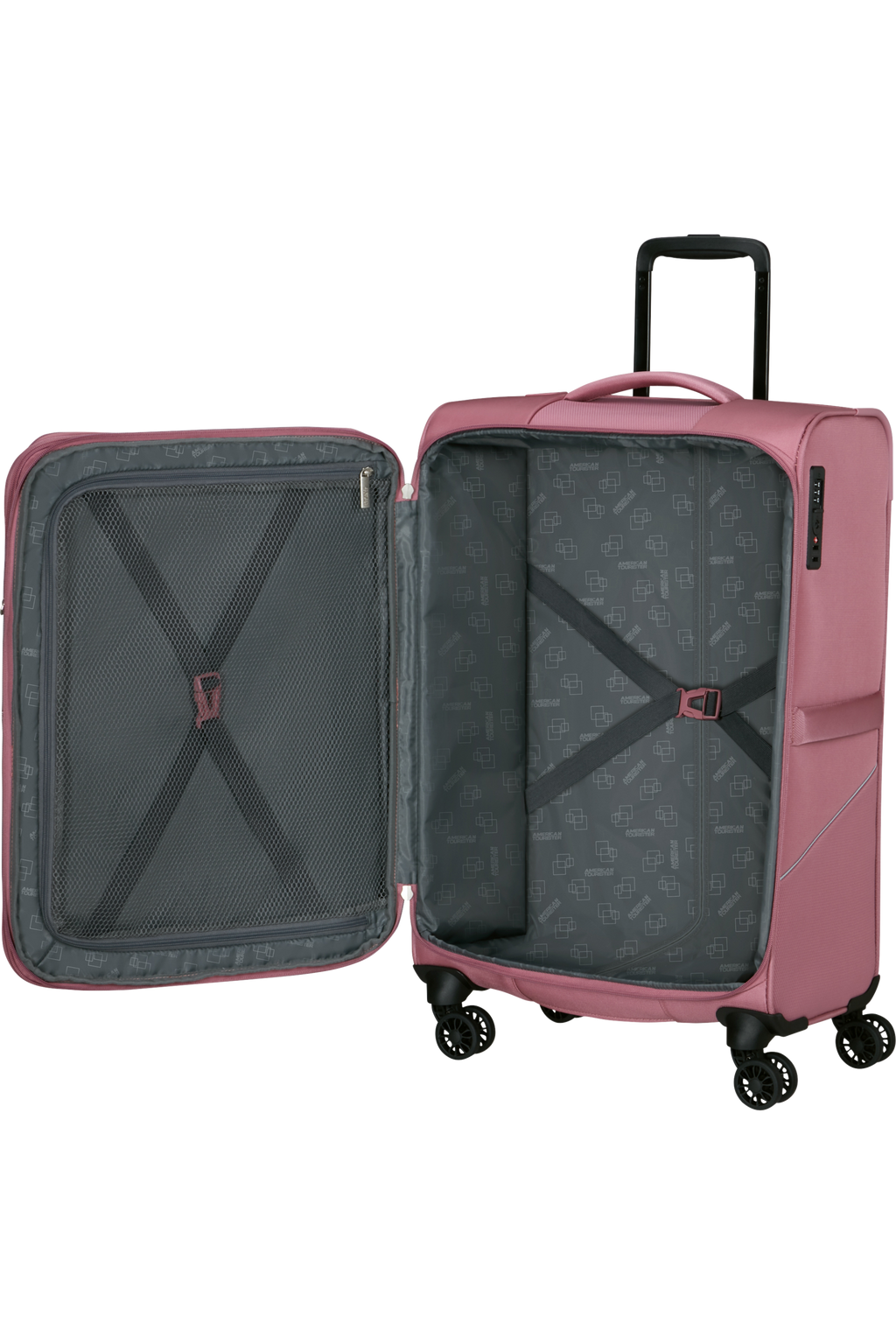 American Tourister SUMMERRIDE Trolley M, Lilas Pink – Produktansicht 3