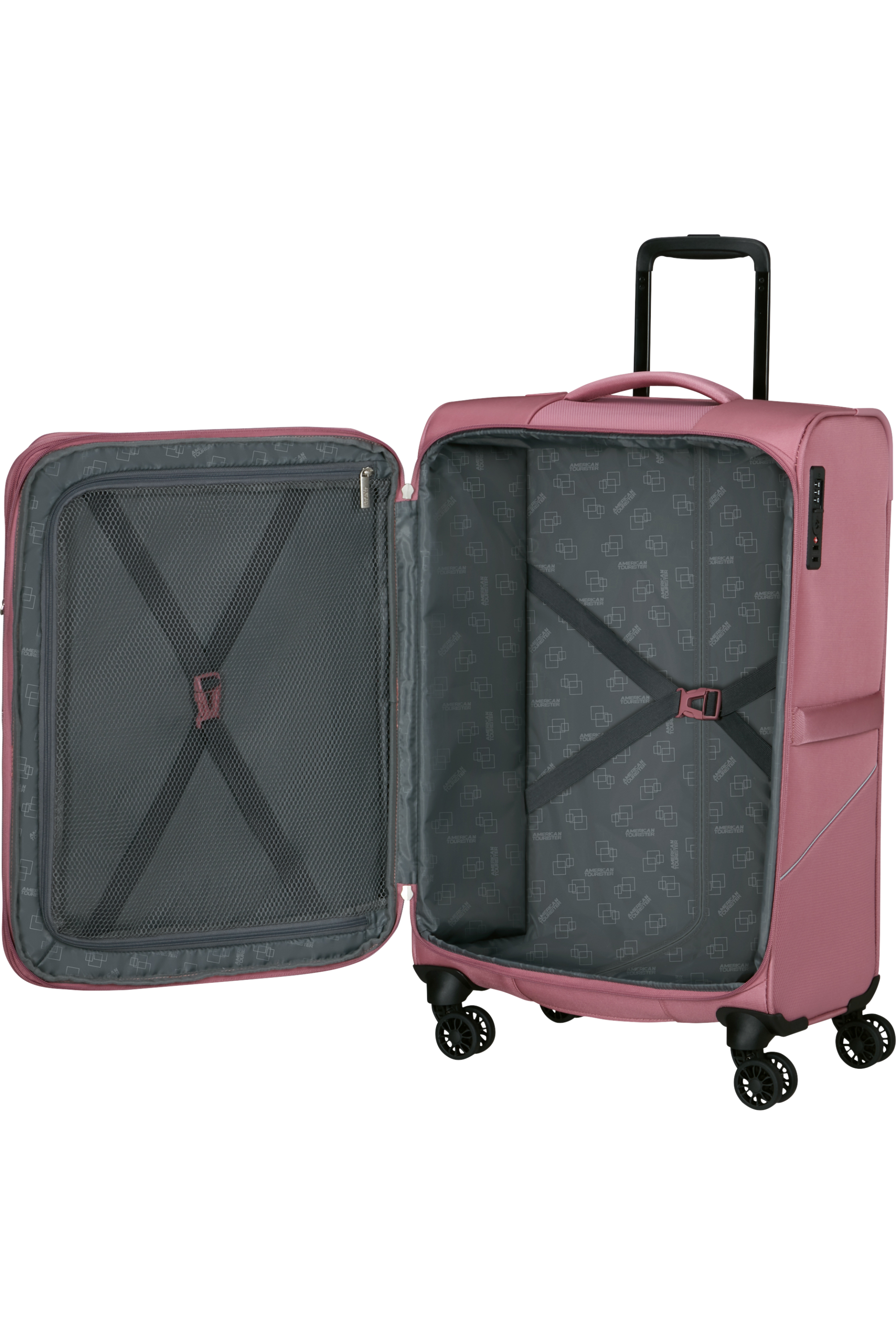 American Tourister SUMMERRIDE Trolley M, Lilas Pink – Produktansicht 3