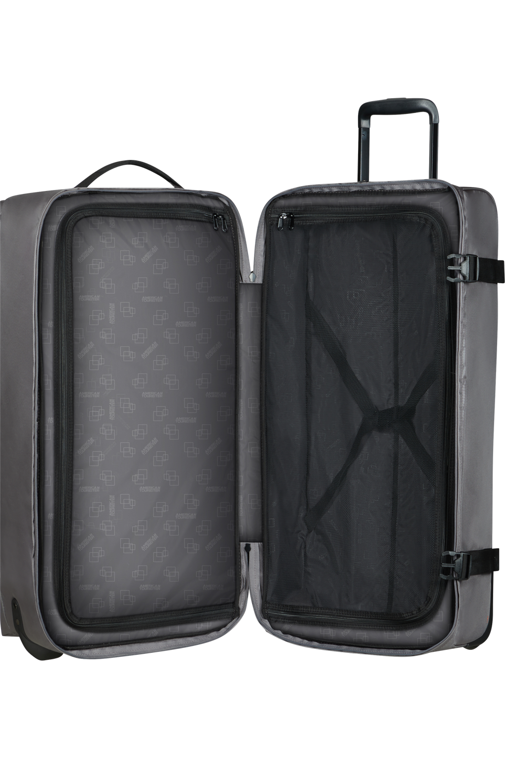 American Tourister URBAN TRACK Rollenreisetasche L, Dark Grey – Produktansicht 3