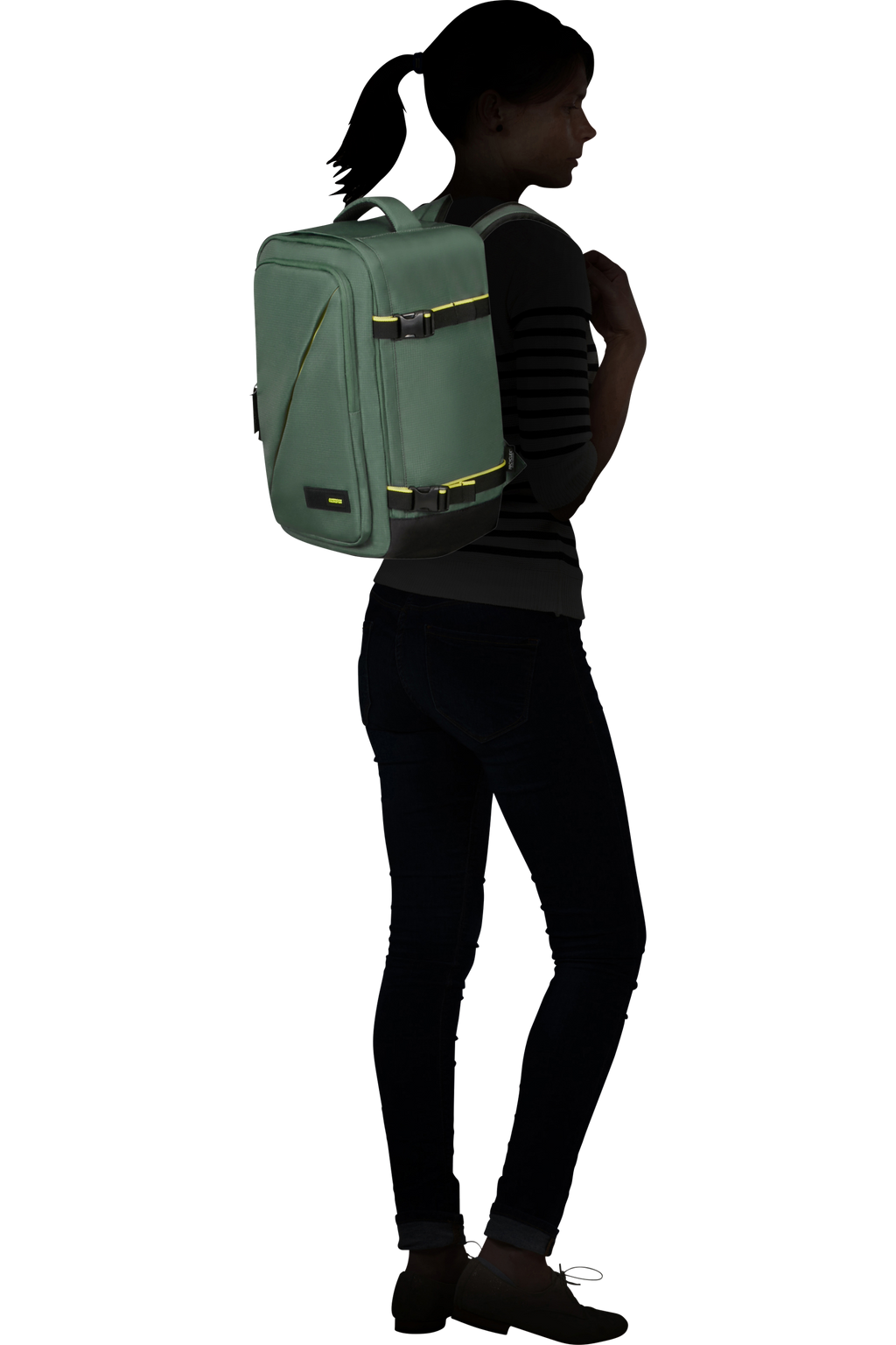 American Tourister TAKE2CABIN Rucksack S, Dark Forest – Produktansicht 2
