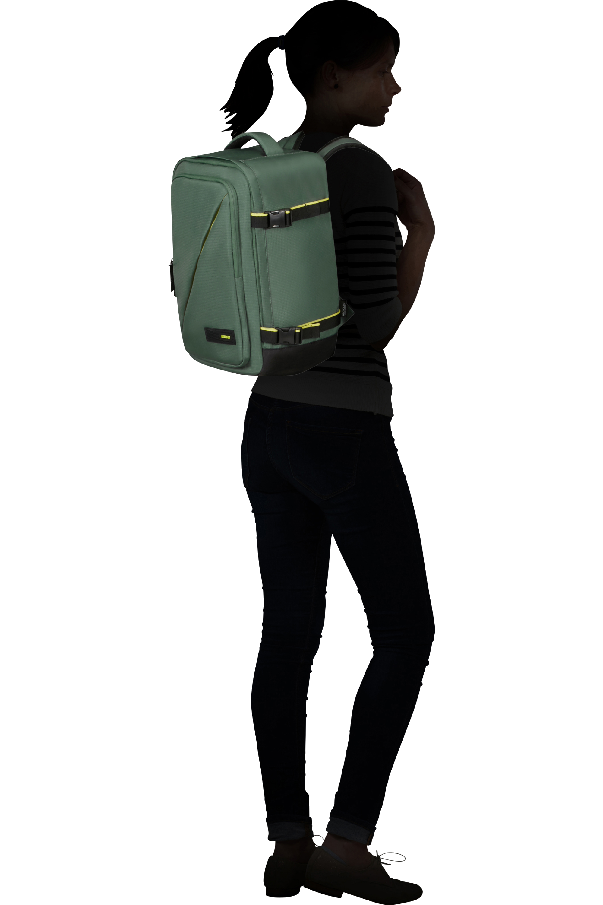 American Tourister TAKE2CABIN Rucksack S, Dark Forest – Produktansicht 2