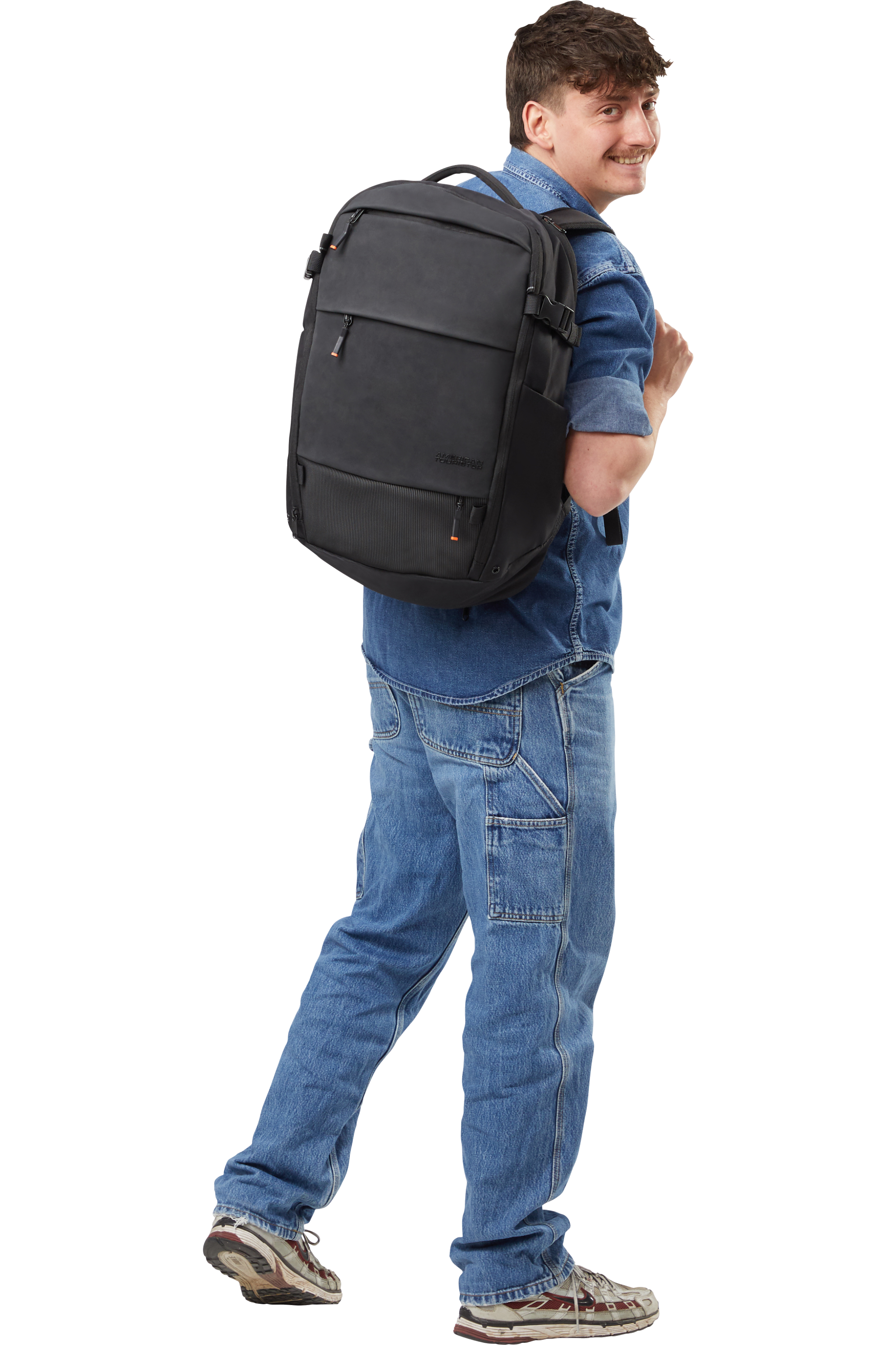 American Tourister PACEPRO Rucksack 15,6" Zoll, Flash Black – Produktansicht 2