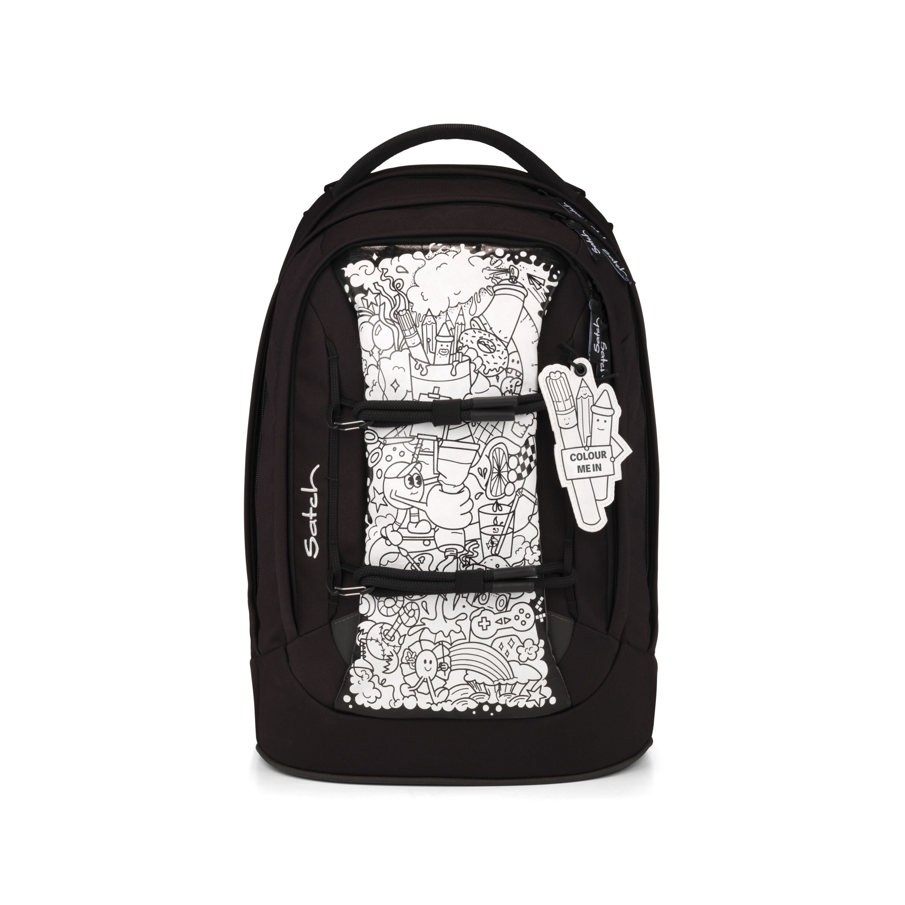 Satch Pack Schulrucksack Set Artist Edition, Schwarz