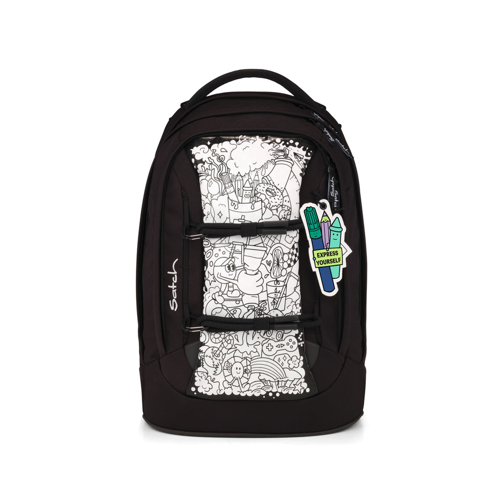 Satch Pack Schulrucksack Set Artist Edition, Schwarz