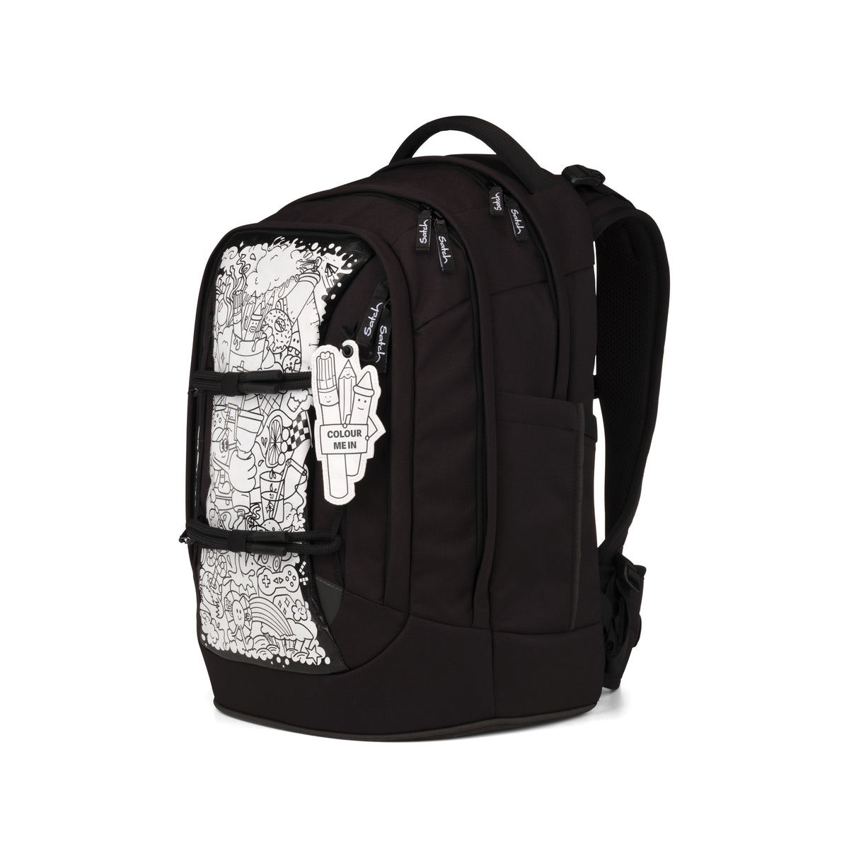 Satch Pack Schulrucksack Set Artist Edition, Schwarz