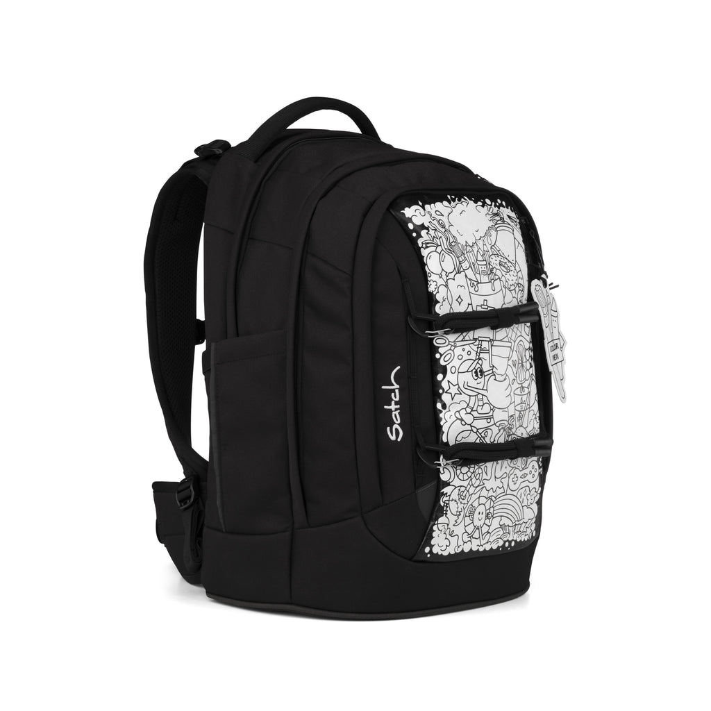 Satch Pack Schulrucksack Set Artist Edition, Schwarz