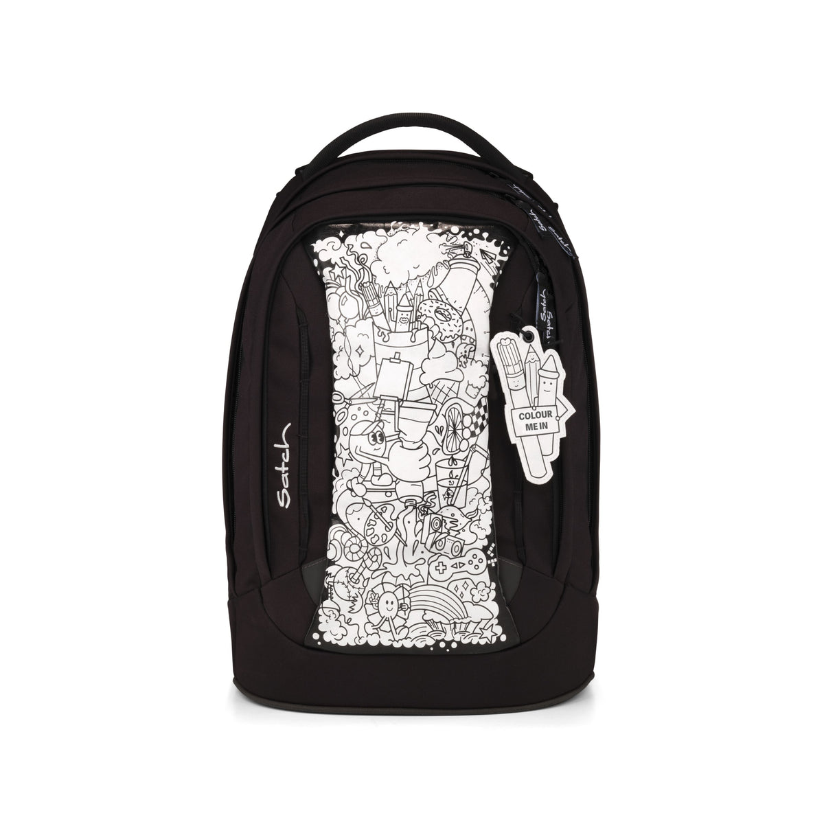 Satch Pack Schulrucksack Set Artist Edition, Schwarz