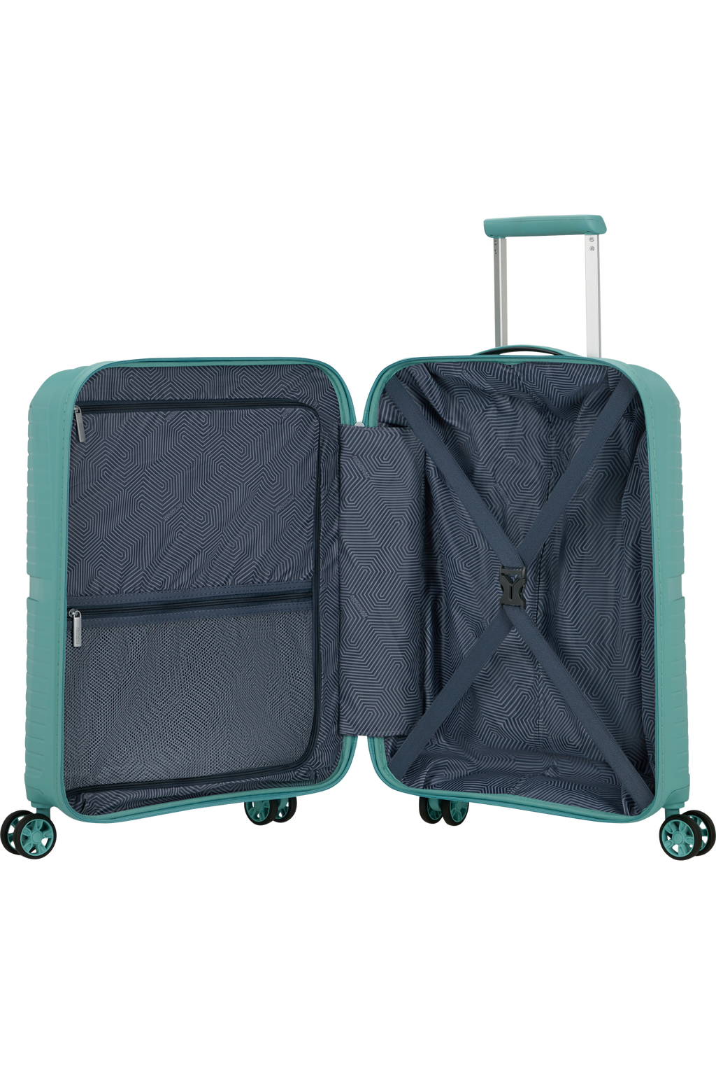American Tourister AIRCONIC 4w Trolley S Frontloader 15.6", Dusty Turquoise – Produktansicht 3