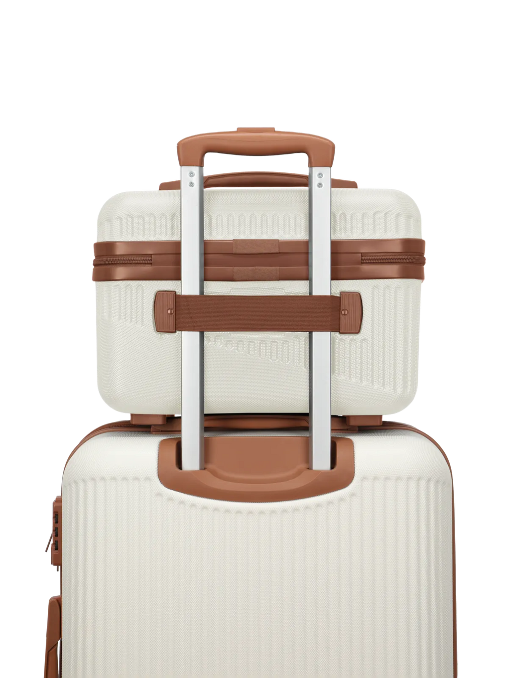 Travelite BALI Beautycase, Weiss/Cognac – Produktansicht 6