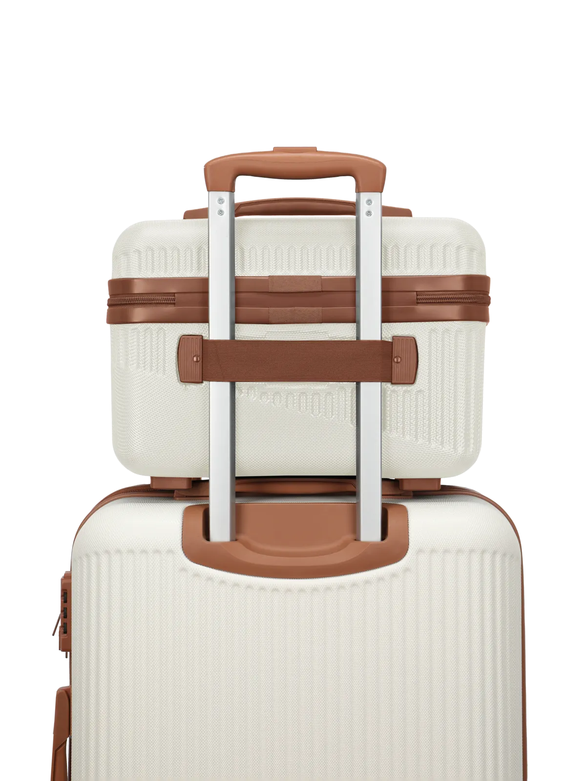 Travelite BALI Beautycase, Weiss/Cognac – Produktansicht 6