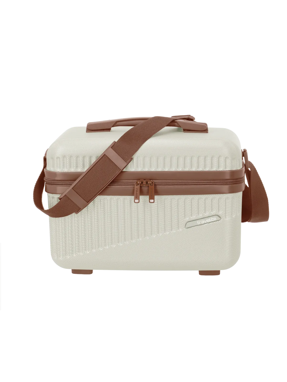 Travelite BALI Beautycase, Weiss/Cognac – Produktansicht 2