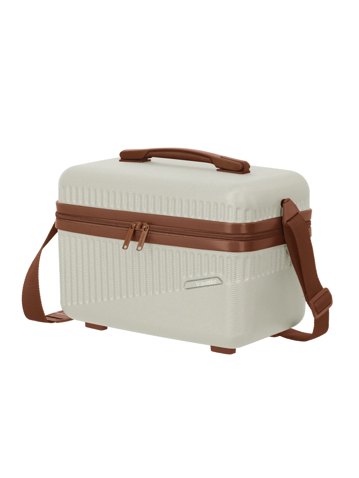 Travelite BALI Beautycase, Weiss/Cognac – Produktansicht 4