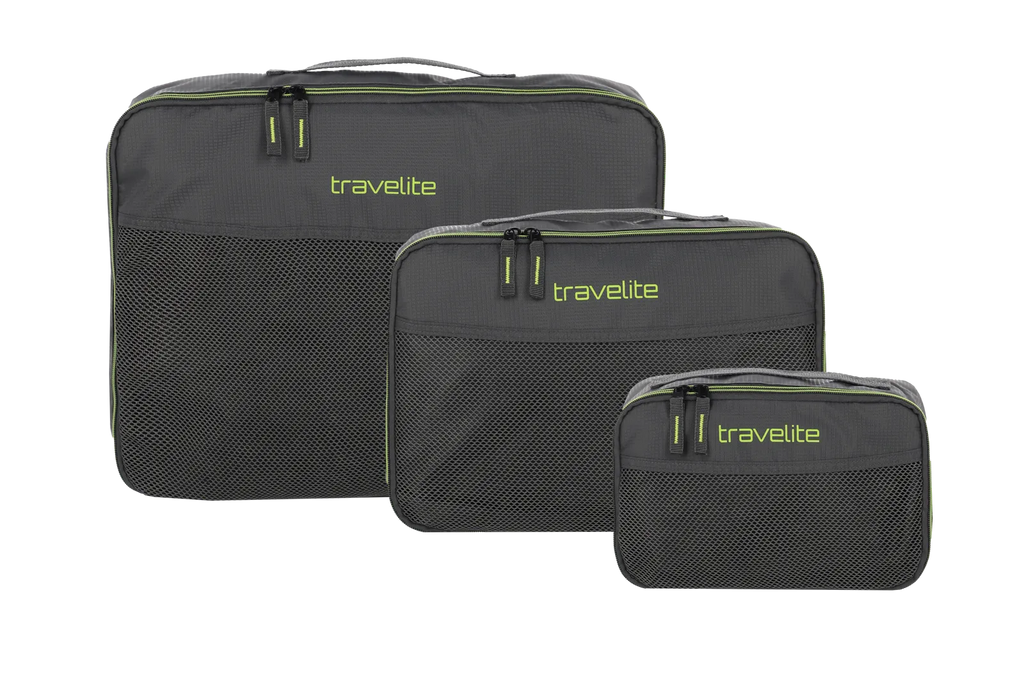 Travelite ACCESSOIRES Packing Cubes 3er-Set, Anthrazit
