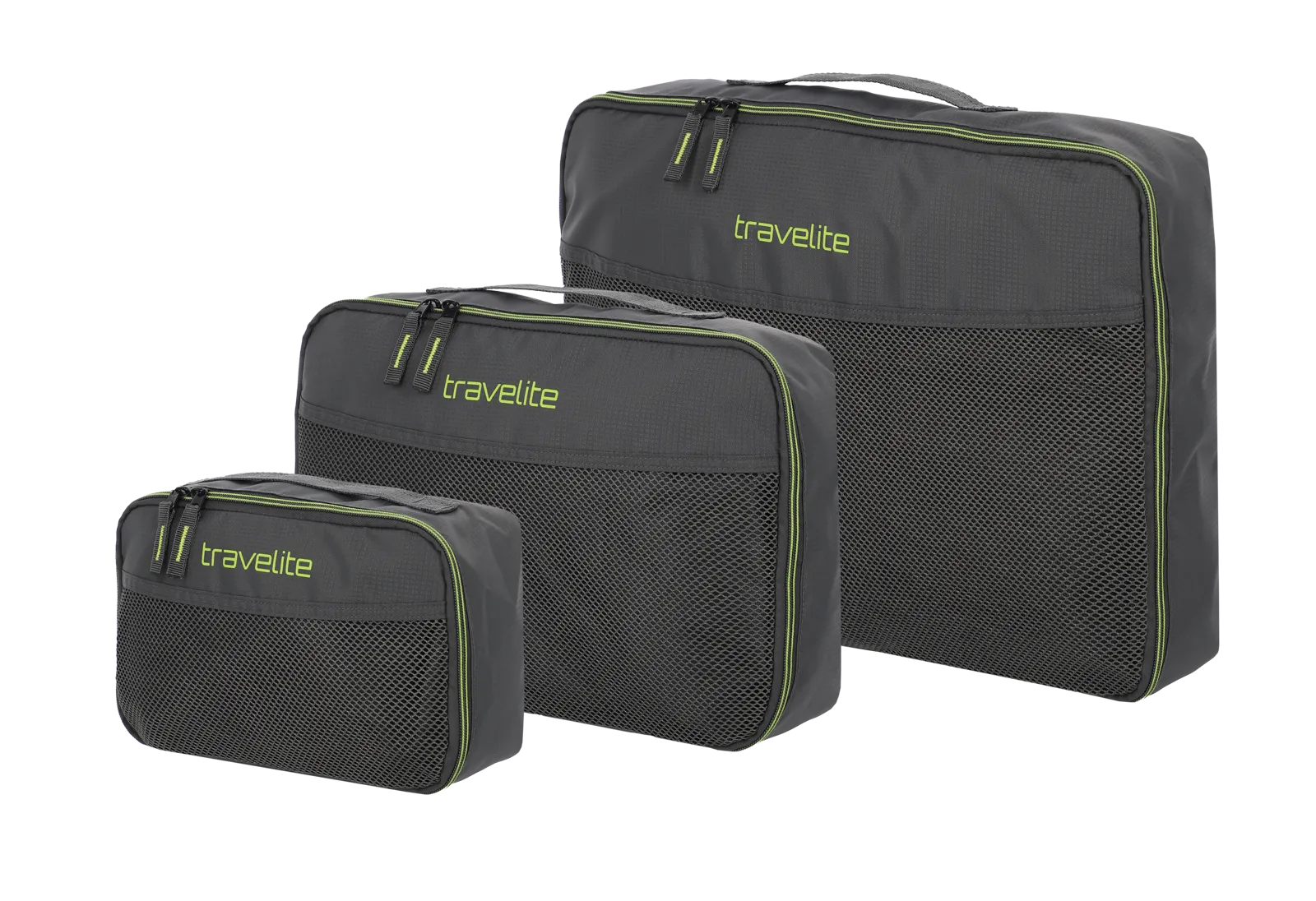 Travelite ACCESSOIRES Packing Cubes 3er-Set, Anthrazit – Produktansicht 2