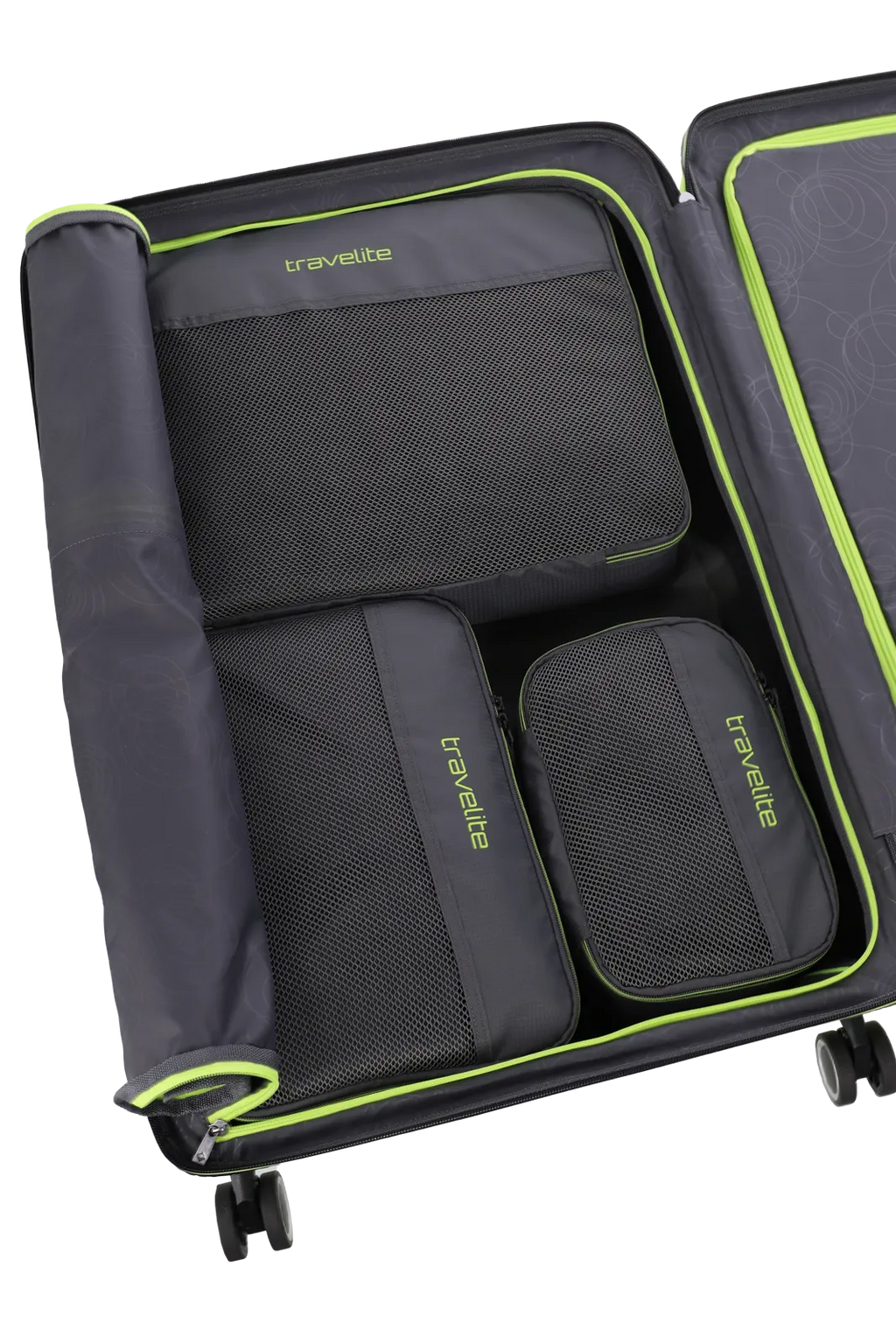 Travelite ACCESSOIRES Packing Cubes 3er-Set, Anthrazit – Produktansicht 3