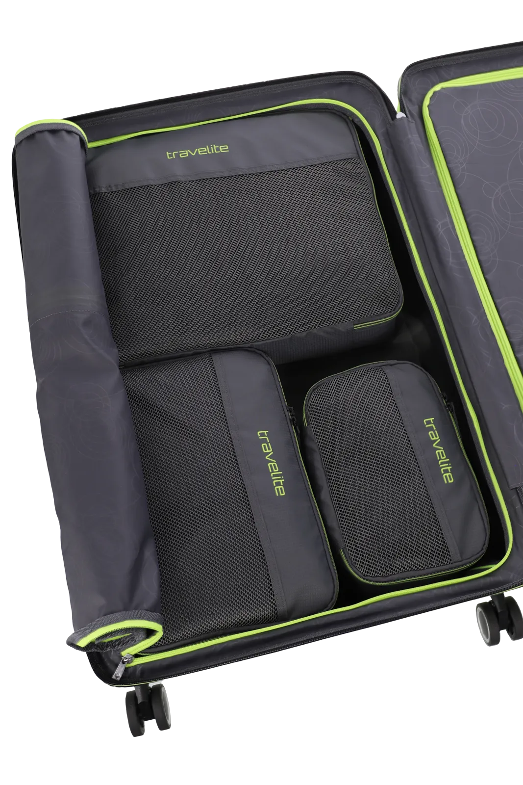 Travelite ACCESSOIRES Packing Cubes 3er-Set, Anthrazit – Produktansicht 3