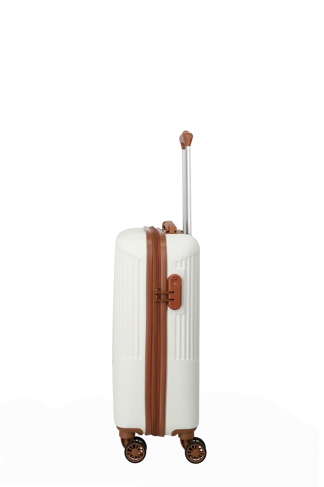 Travelite BALI 3-tlg. Koffer-Set S/M/L, Weiss/Cognac – Produktansicht 6