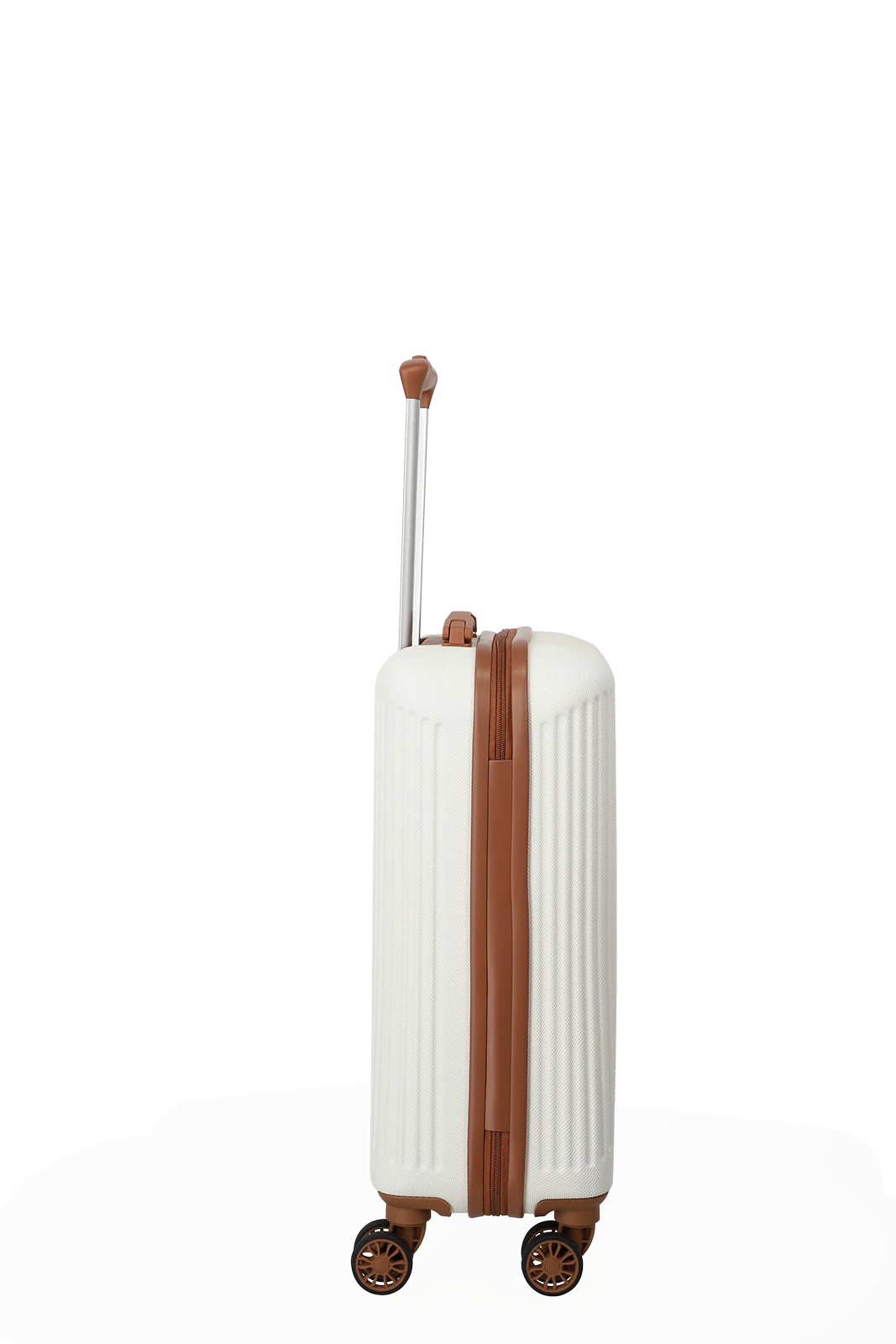 Travelite BALI 4w Trolley S, Weiss/Cognac – Produktansicht 3