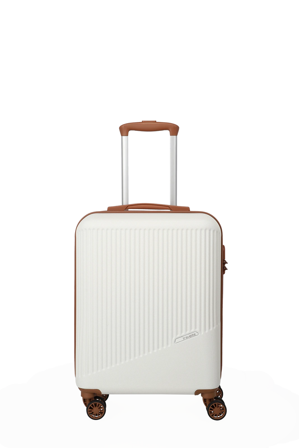 Travelite BALI 3-tlg. Koffer-Set S/M/L, Weiss/Cognac