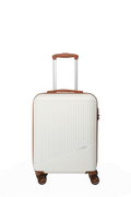 Travelite BALI 3-tlg. Koffer-Set S/M/L, Weiss/Cognac