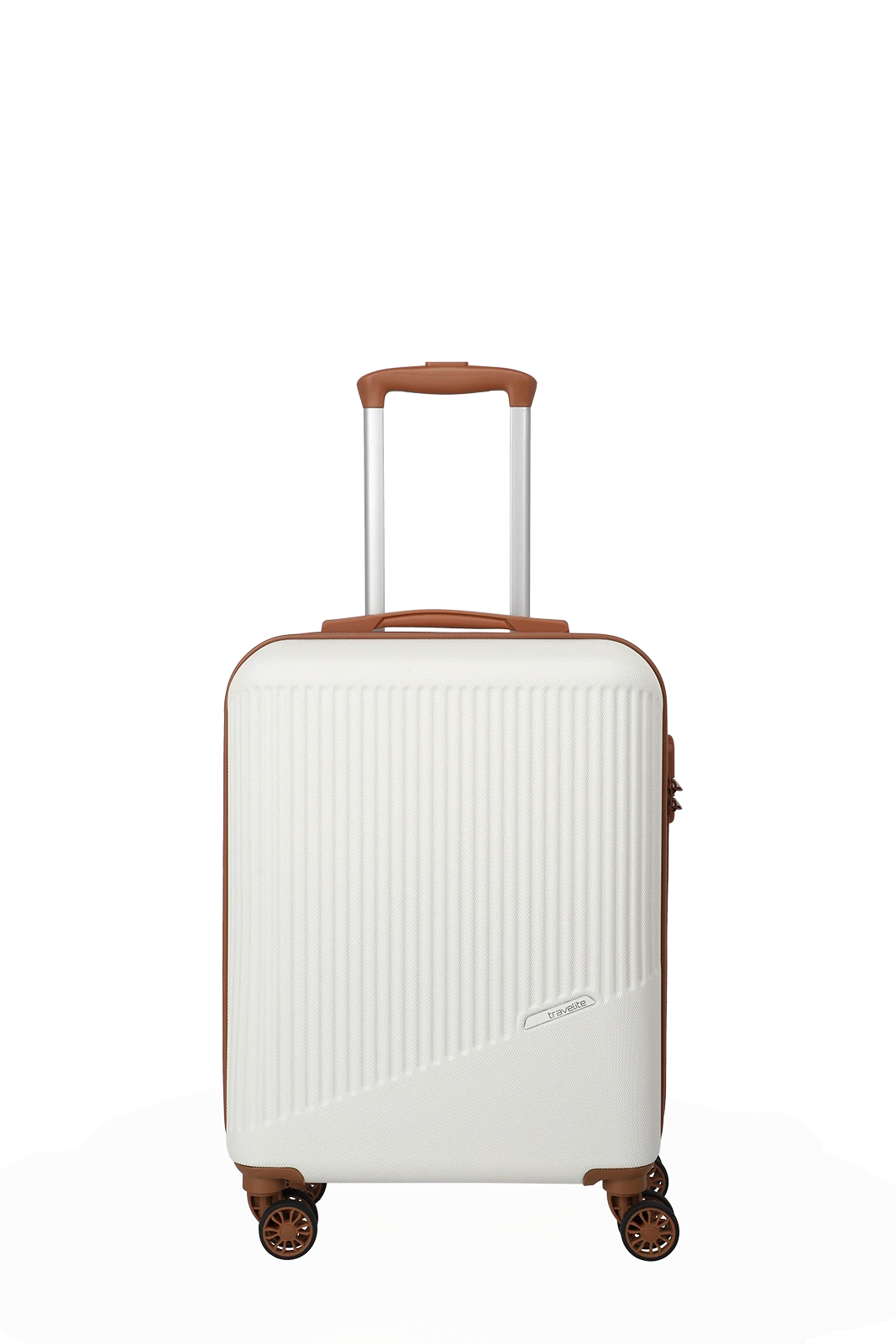 Travelite BALI 3-tlg. Koffer-Set S/M/L, Weiss/Cognac