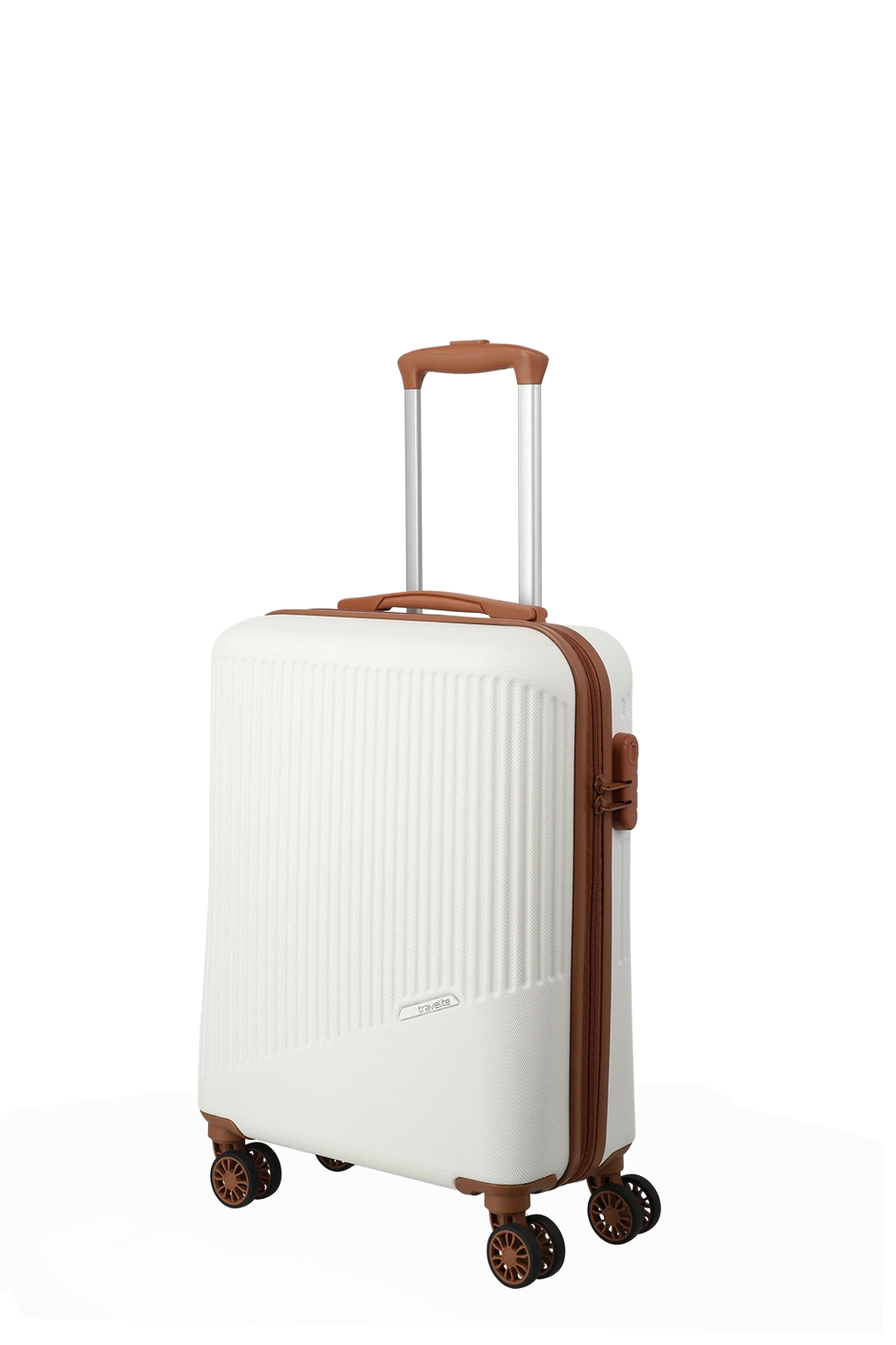 Travelite BALI 3-tlg. Koffer-Set S/M/L, Weiss/Cognac – Produktansicht 2