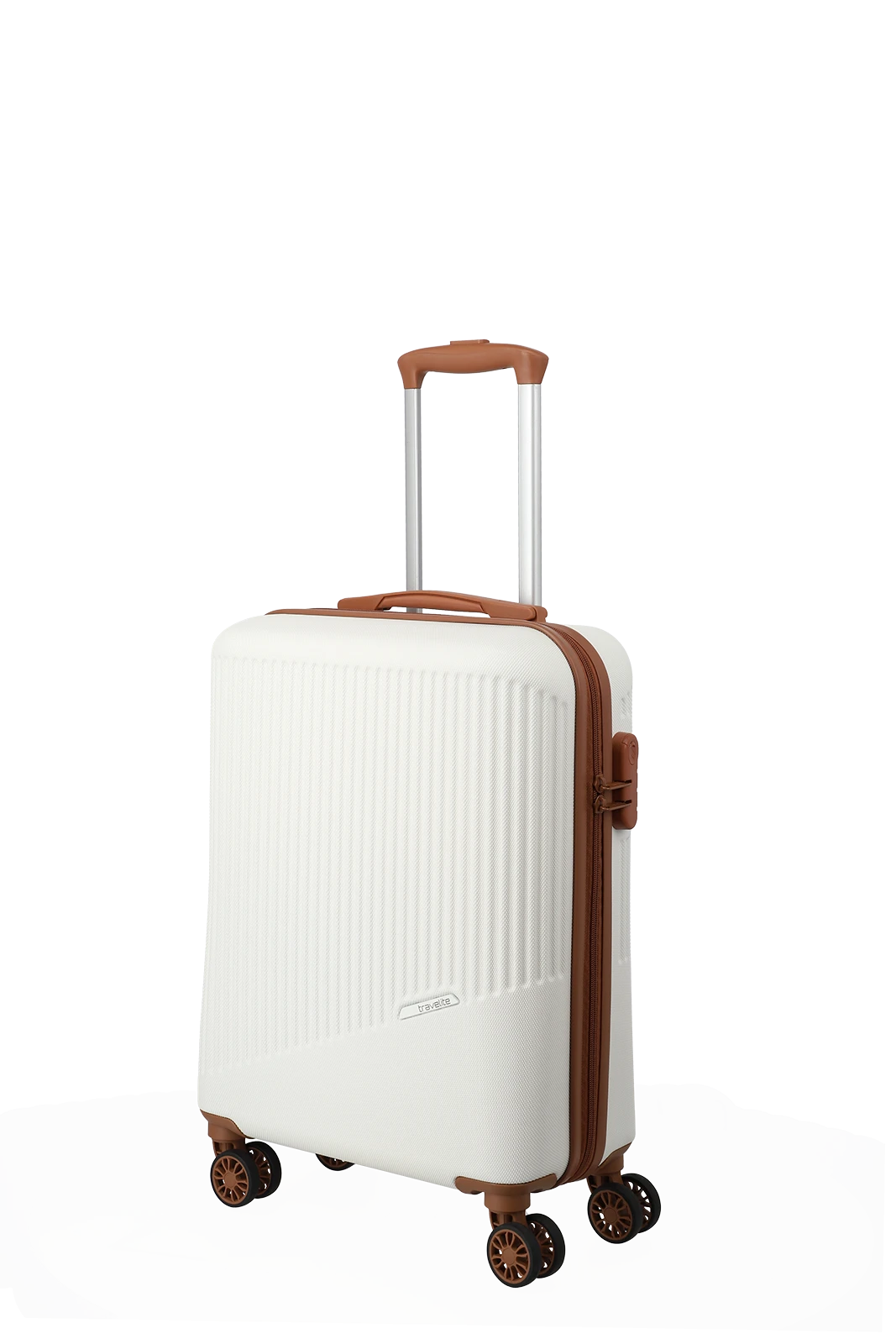 Travelite BALI 3-tlg. Koffer-Set S/M/L, Weiss/Cognac – Produktansicht 2