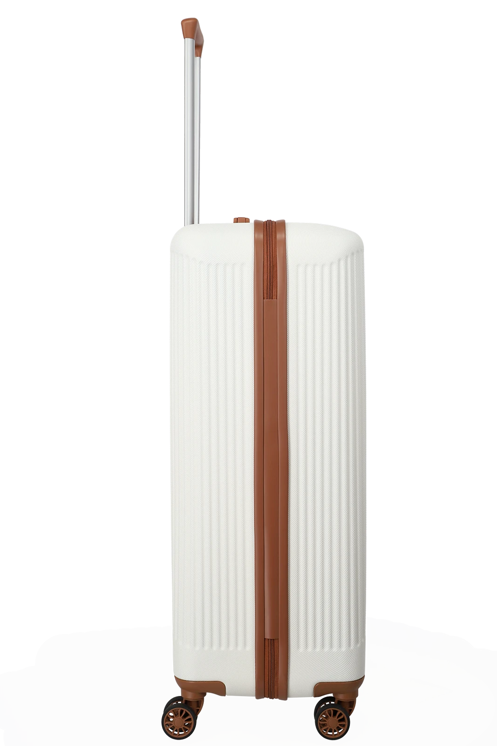 Travelite BALI 4w Trolley L, Weiss/Cognac – Produktansicht 6