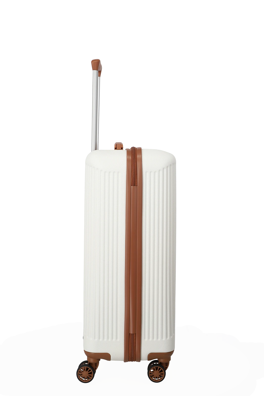 Travelite BALI 4w Trolley M, Weiss/Cognac – Produktansicht 6