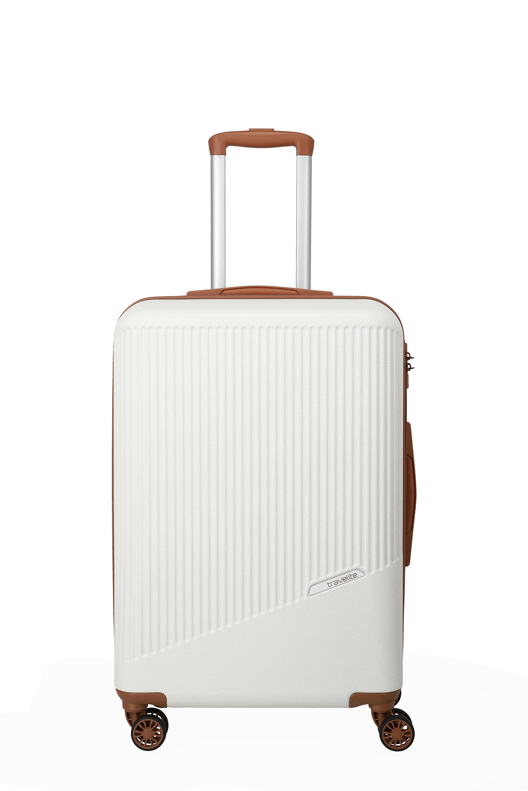 Travelite BALI 4w Trolley M, Weiss/Cognac