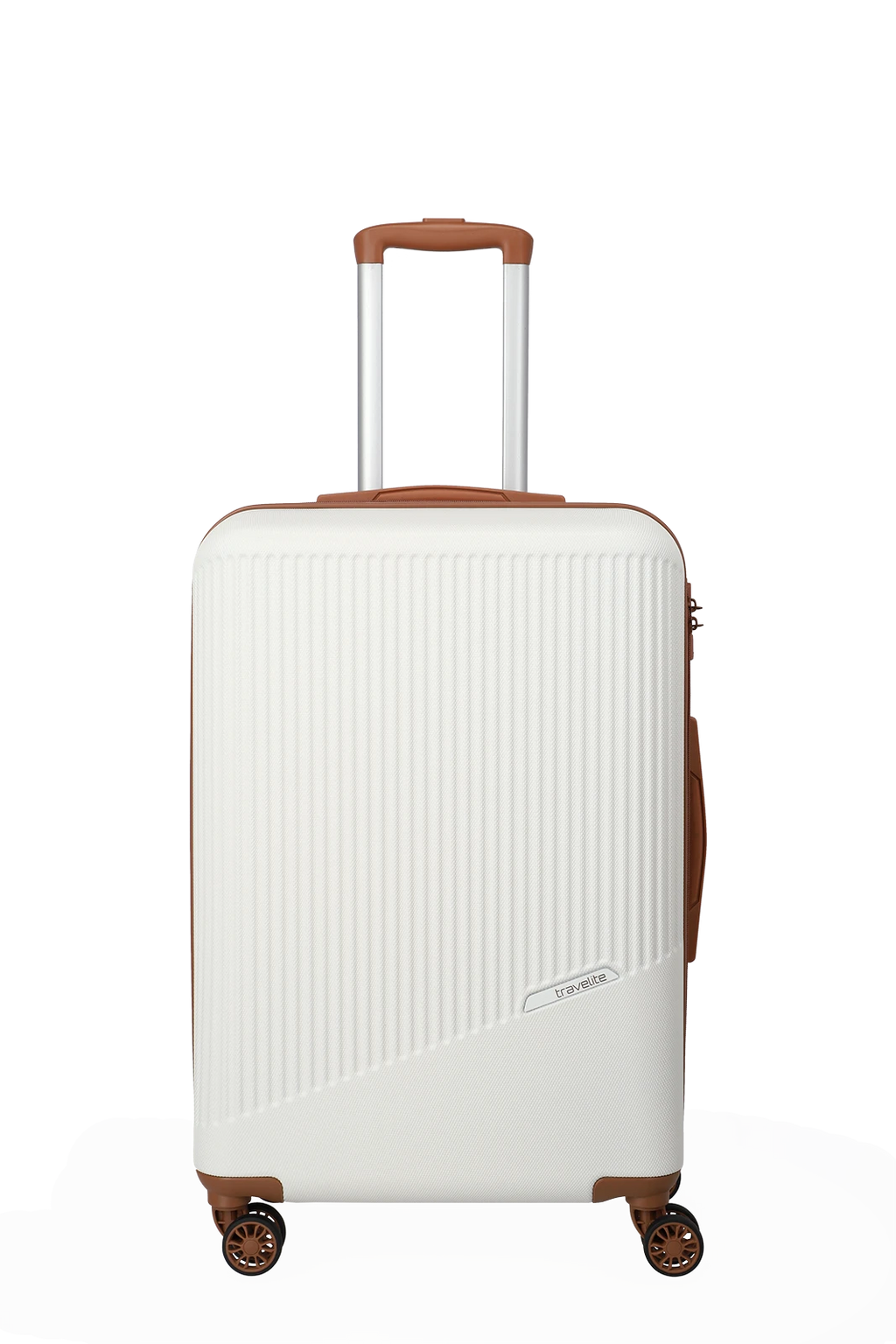Travelite BALI 3-tlg. Koffer-Set S/M/L, Weiss/Cognac – Produktansicht 12