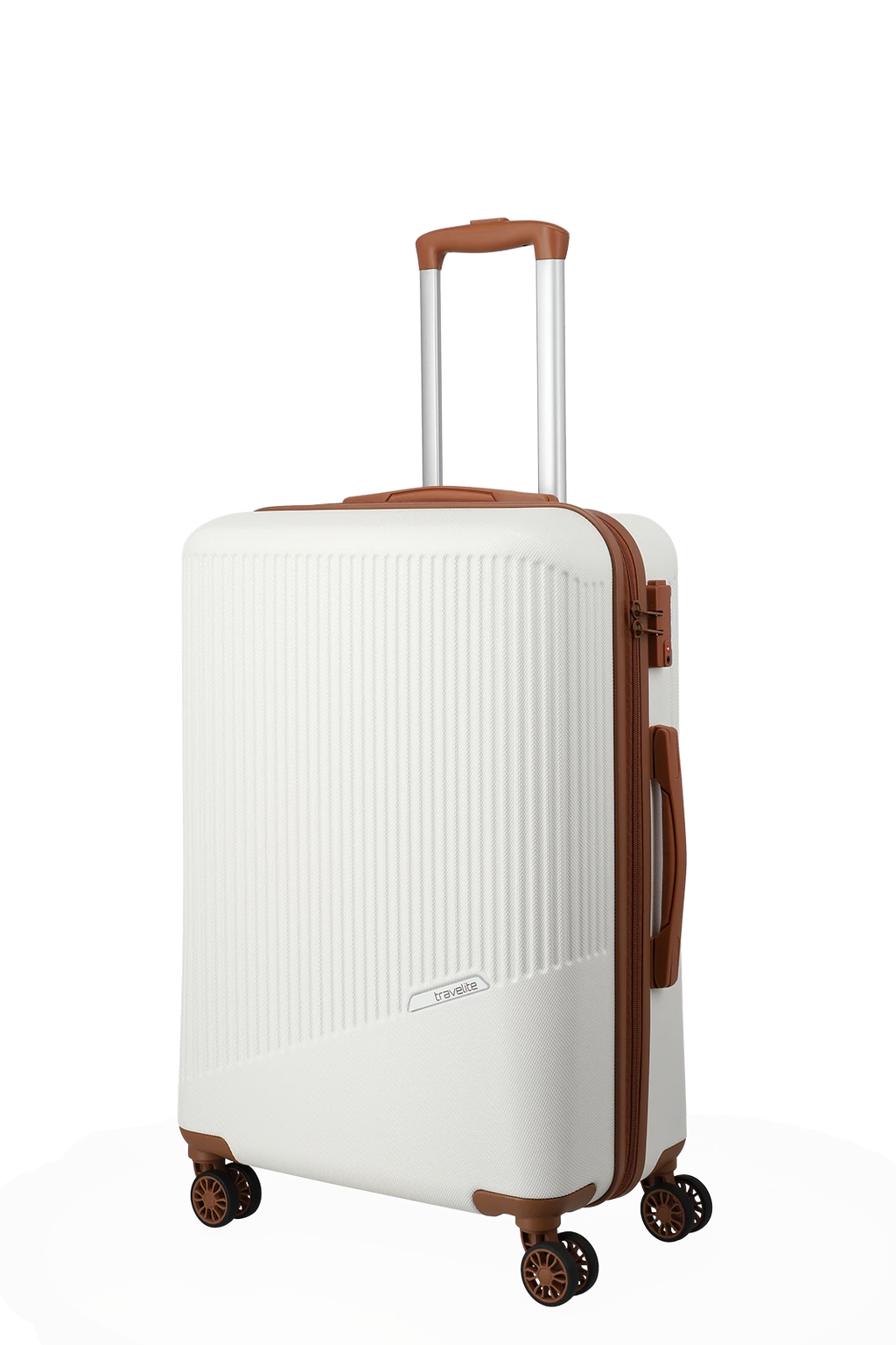 Travelite BALI 3-tlg. Koffer-Set S/M/L, Weiss/Cognac – Produktansicht 13