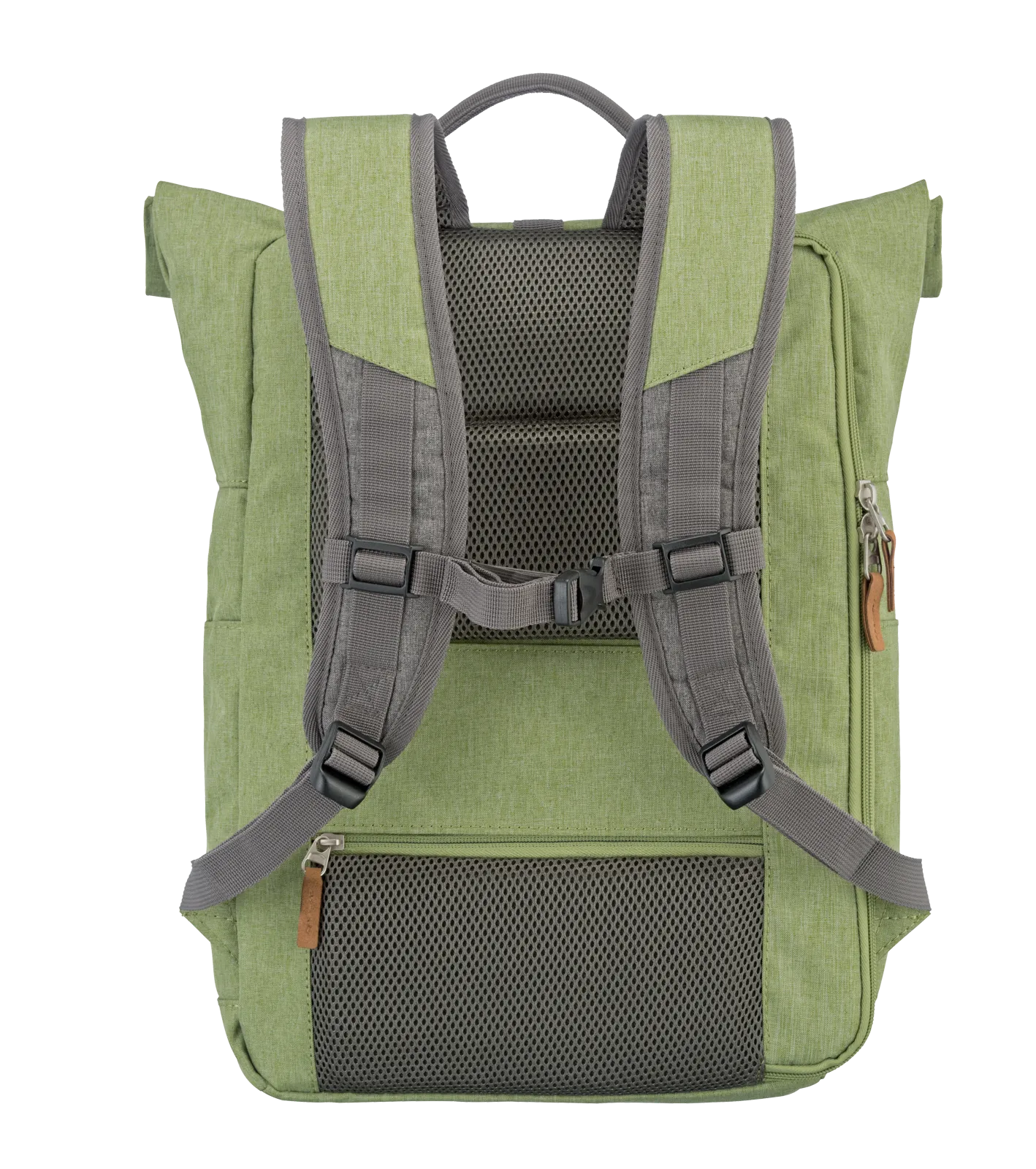 Travelite BASICS Rollup Rucksack, Grün/Grau – Produktansicht 4