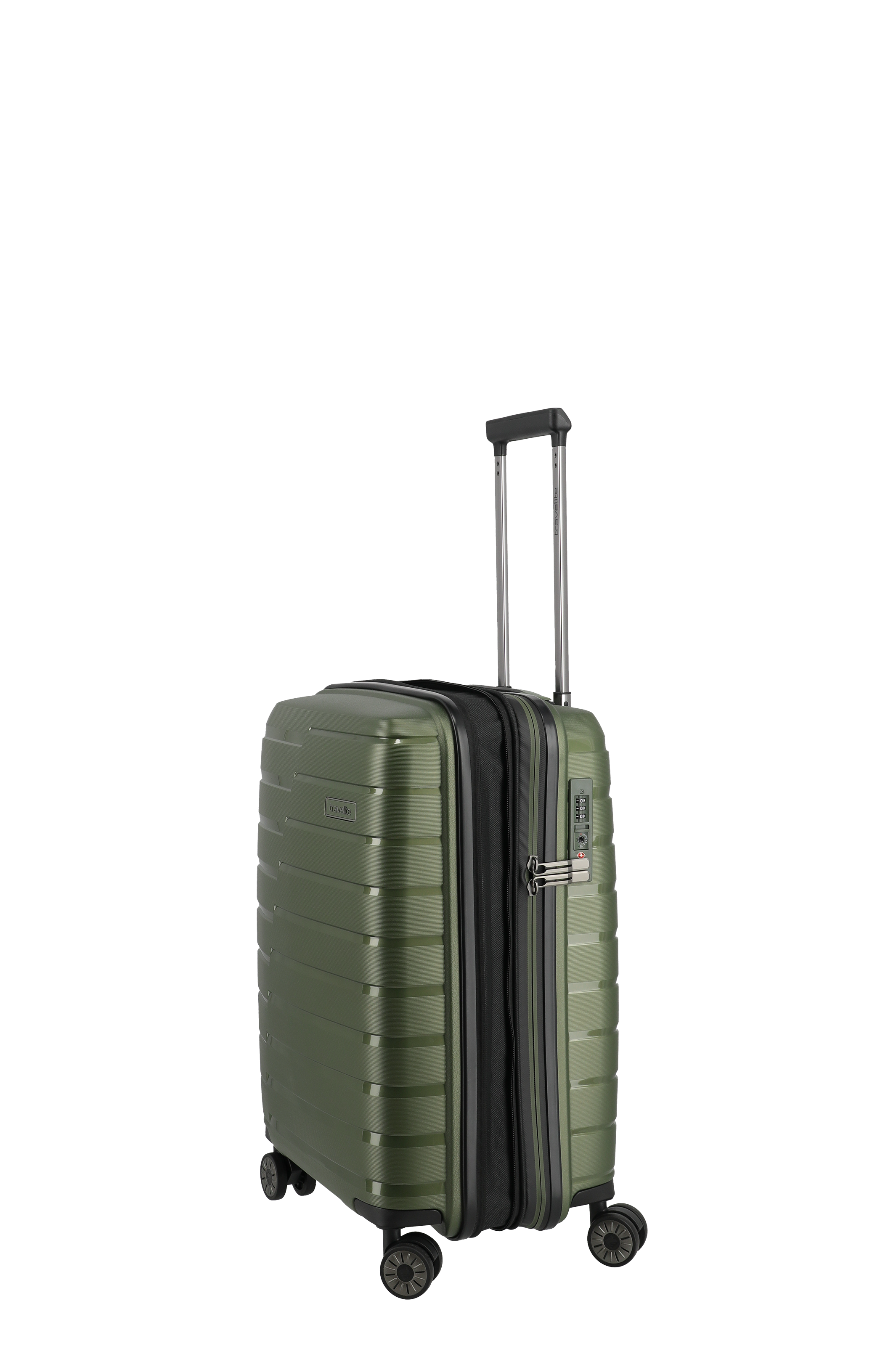 Travelite AIR BASE 4w Trolley S erw., Olive – Produktansicht 3
