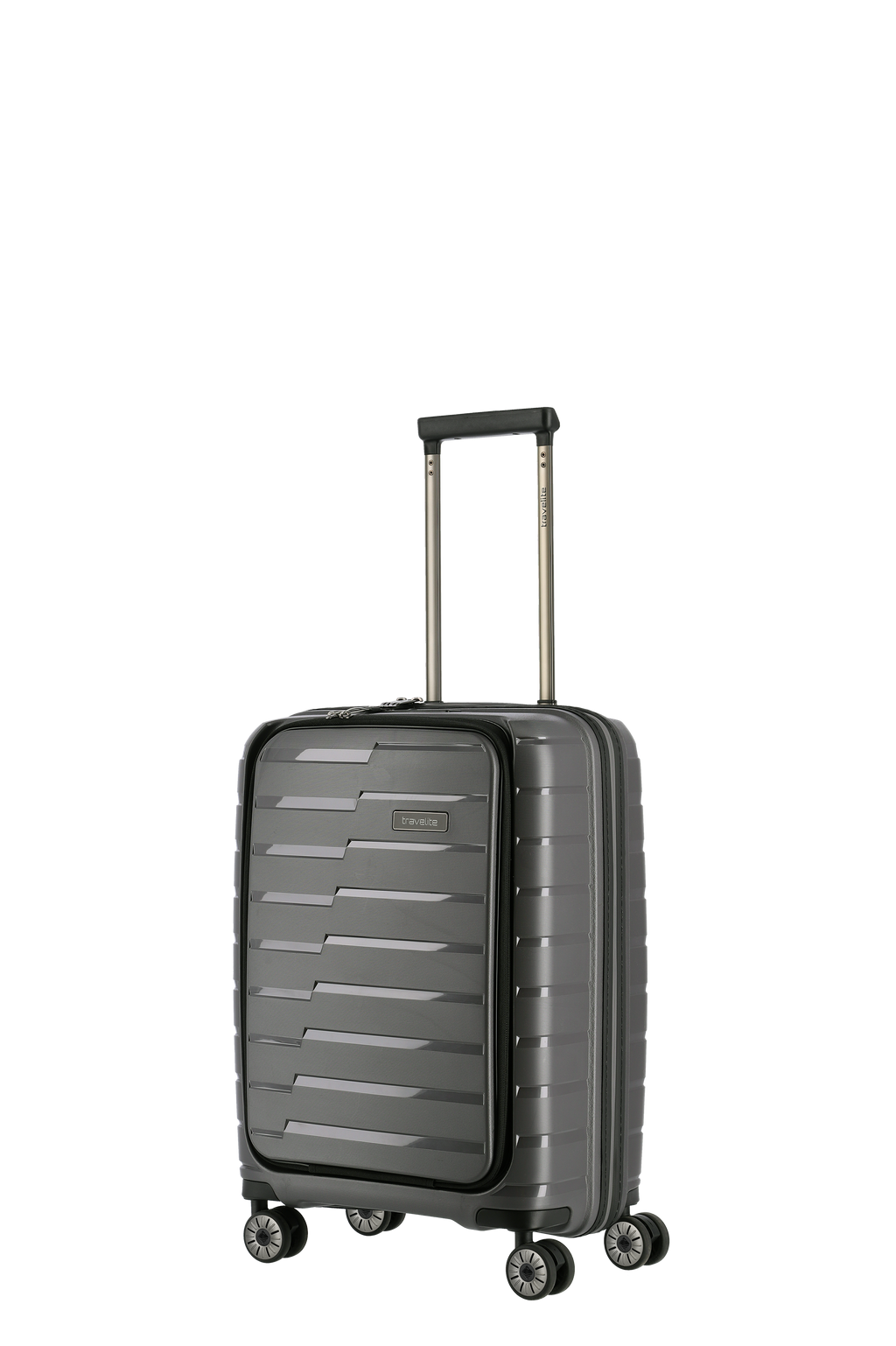 Travelite AIR BASE 4w Trolley S Vortasche, Anthrazit – Produktansicht 2