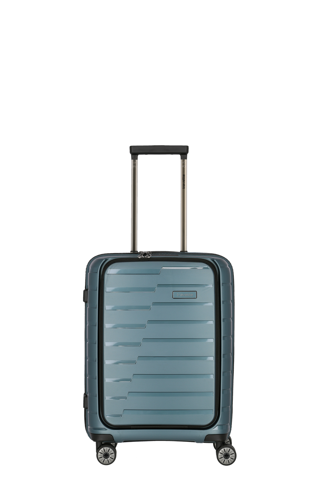 Travelite AIR BASE 4w Trolley S Vortasche, Eisblau